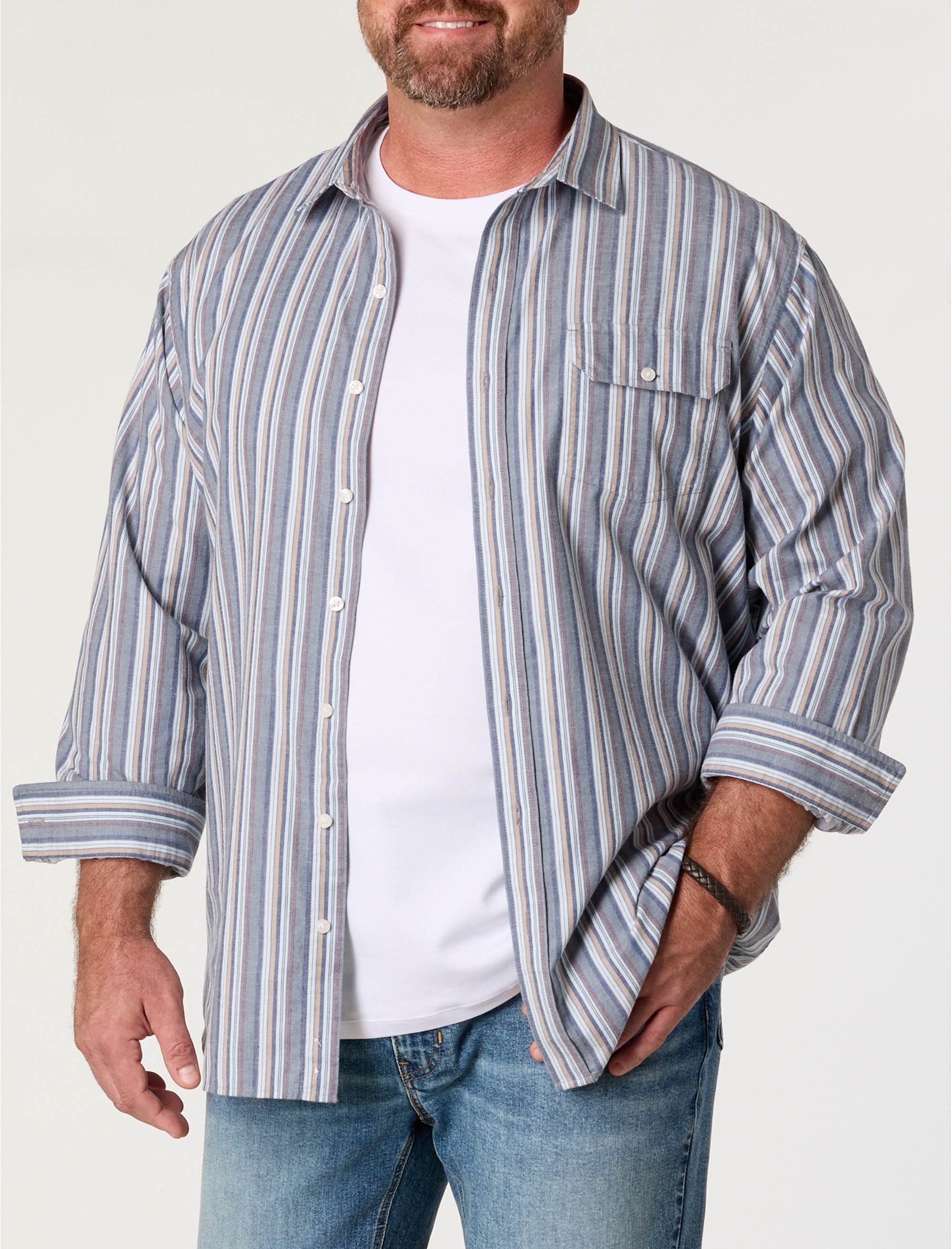 Multi Striped Sport Shirt