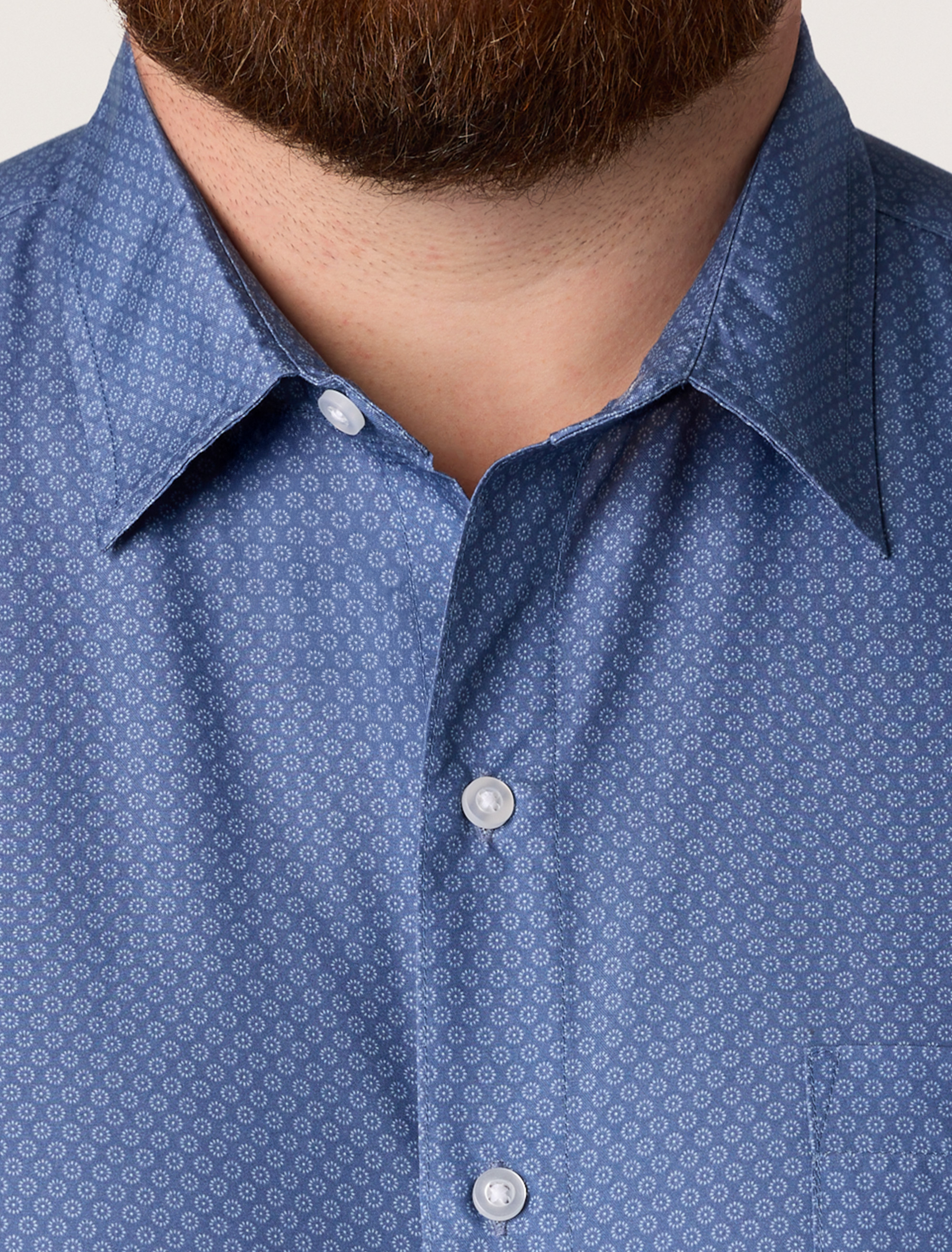 Microfiber Circle Print Sport Shirt