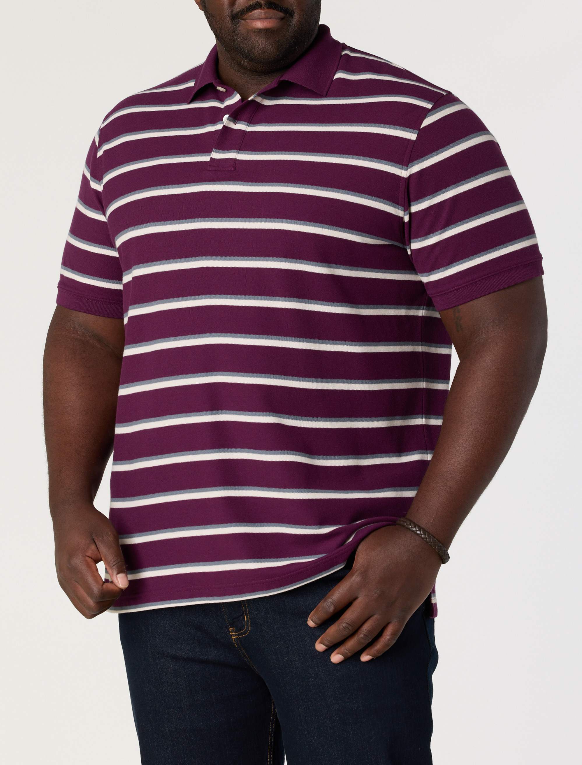 Multi-Stripe Polo Shirt
