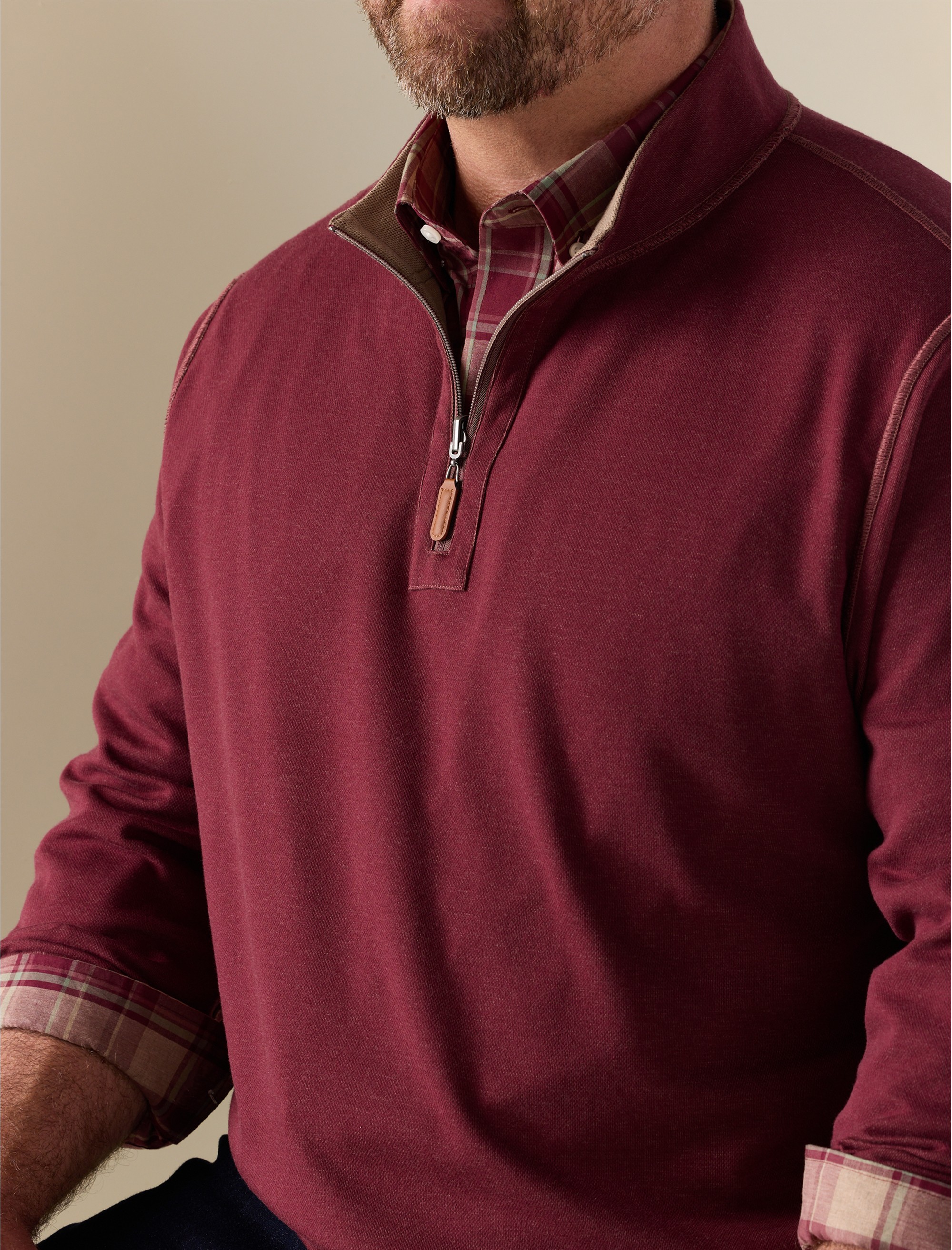 1/4-Zip Tech Reversible Pullover - thumbnail 3