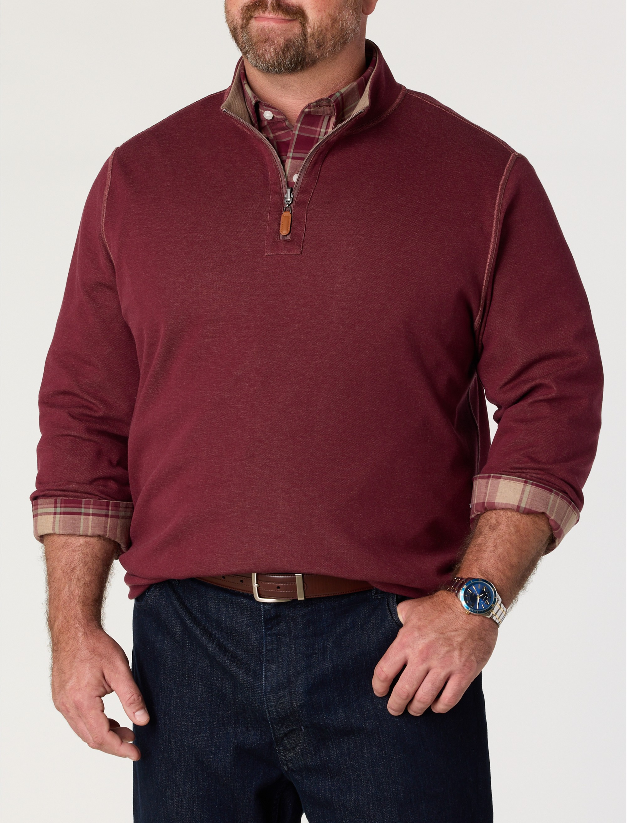 1/4-Zip Tech Reversible Pullover