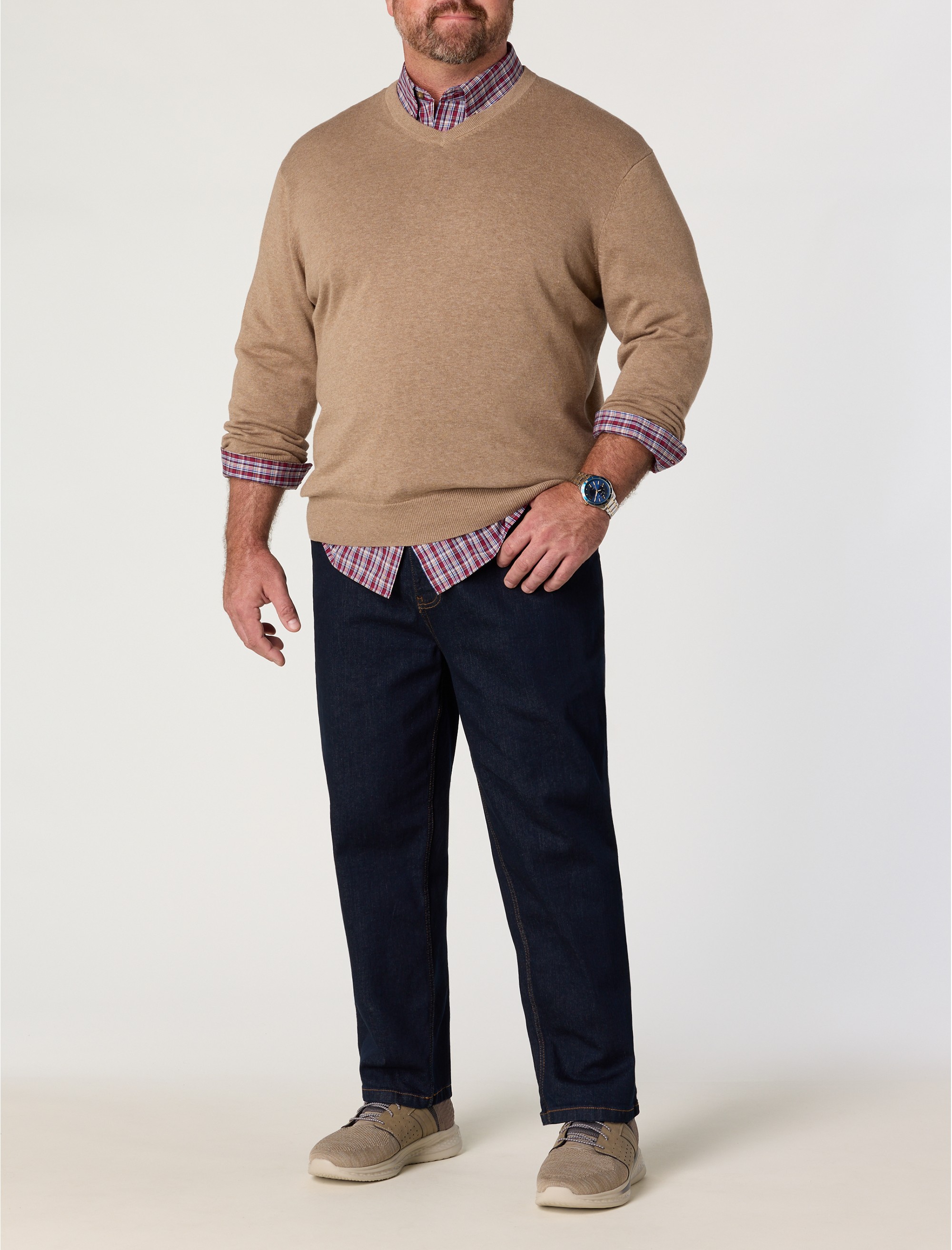Easy-Care Plaid Sport Shirt - thumbnail 2