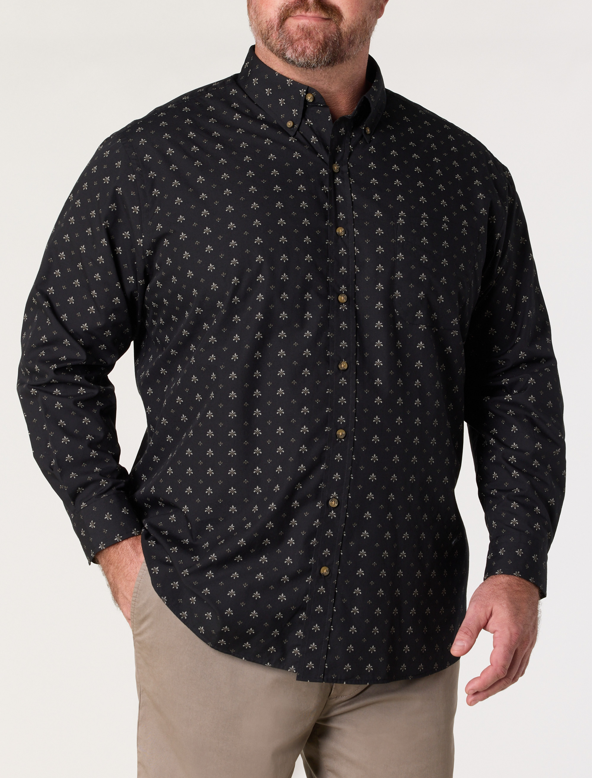Easy-Care Micro Print Sport Shirt
