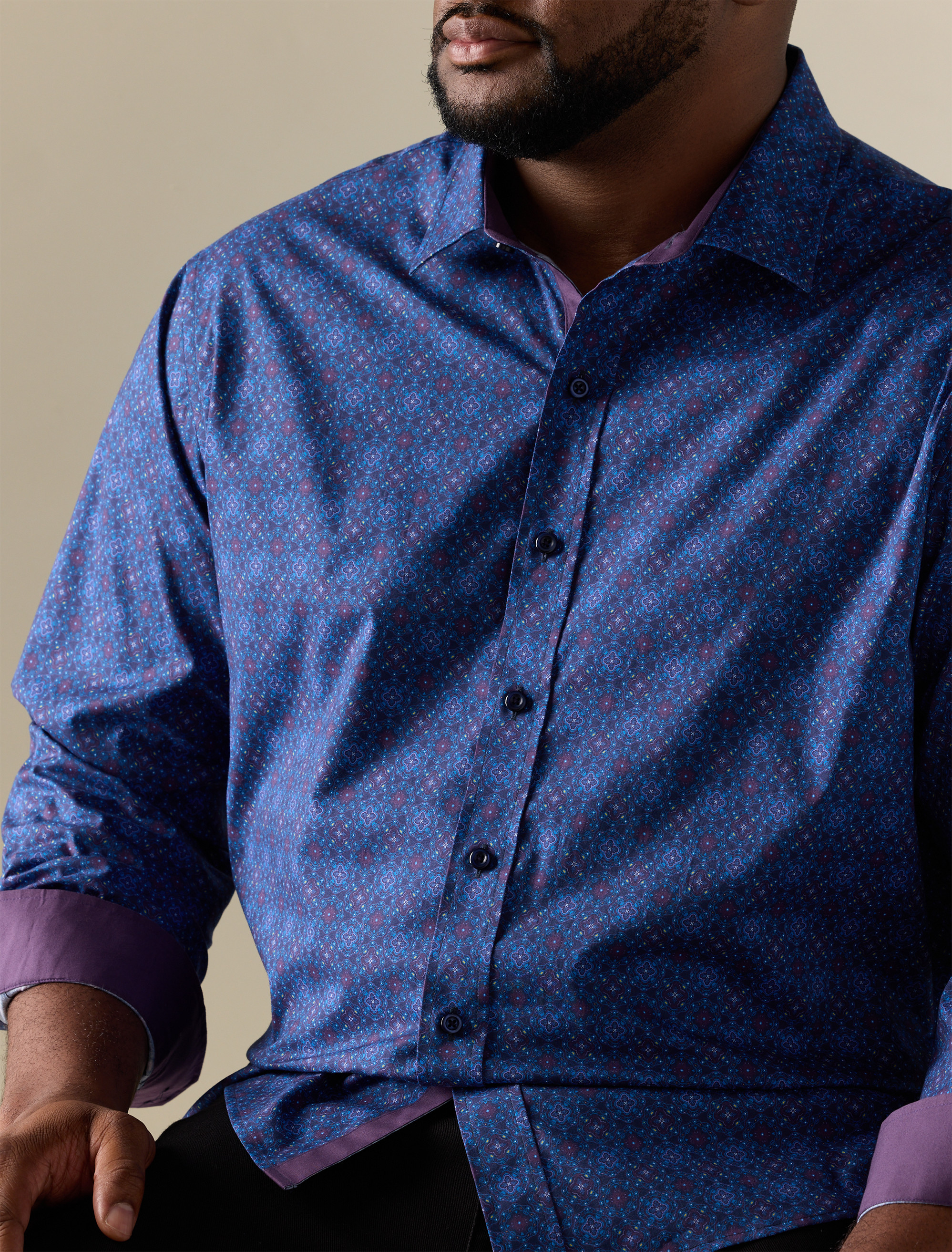 Medallion Print Sport Shirt