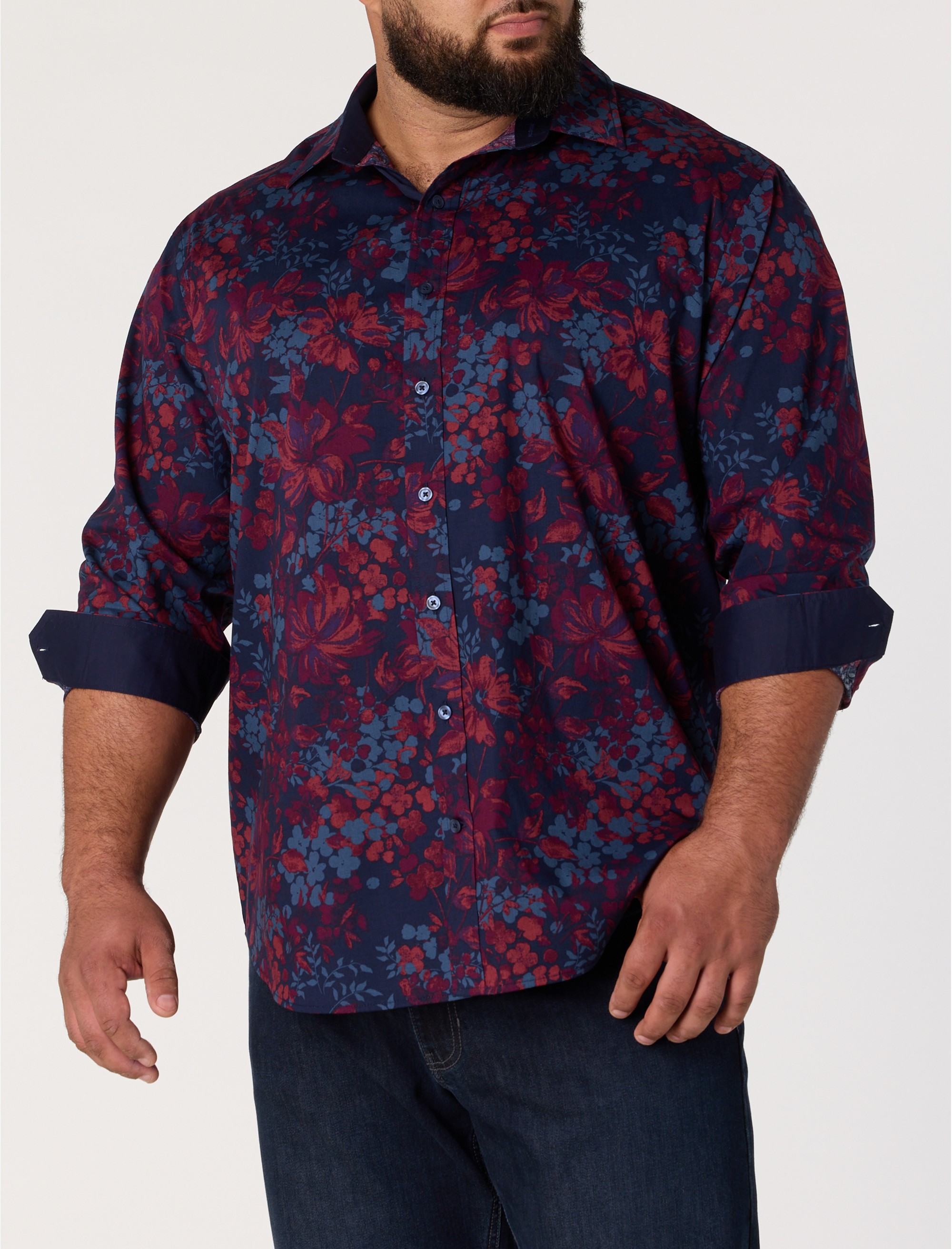 Floral Print Sport Shirt