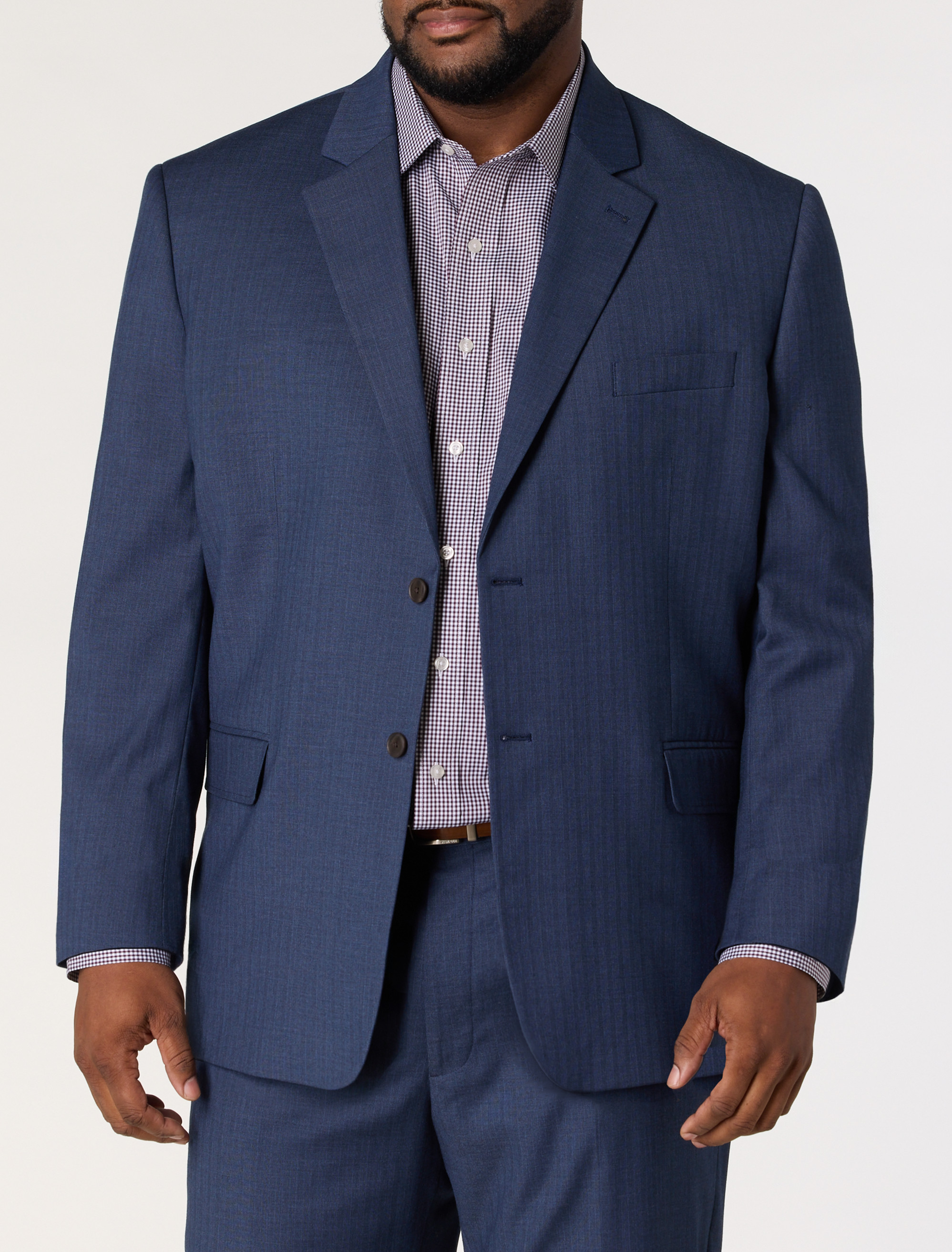 Jacket Relaxer Herringbone Pinstripe Suit