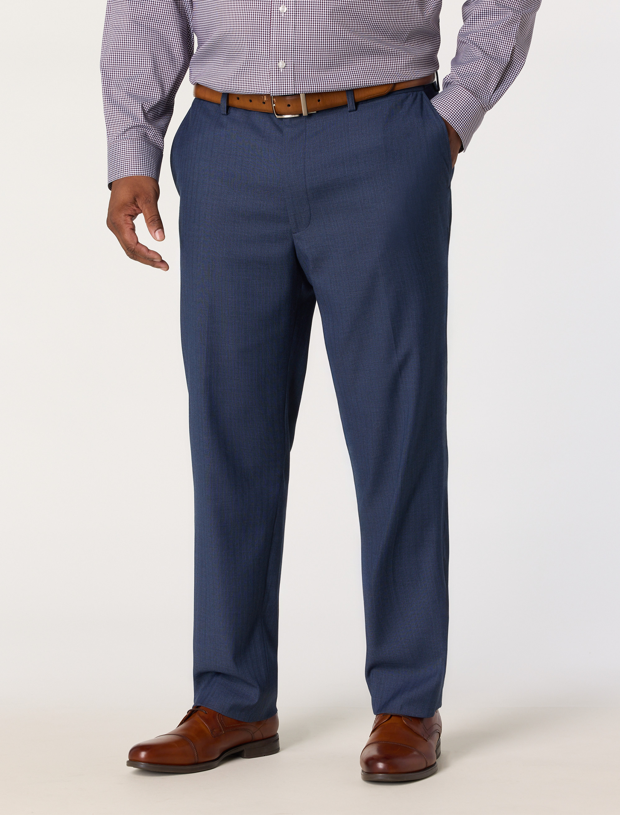 Waist Relaxer Herringbone Pinstripe Suit Pants