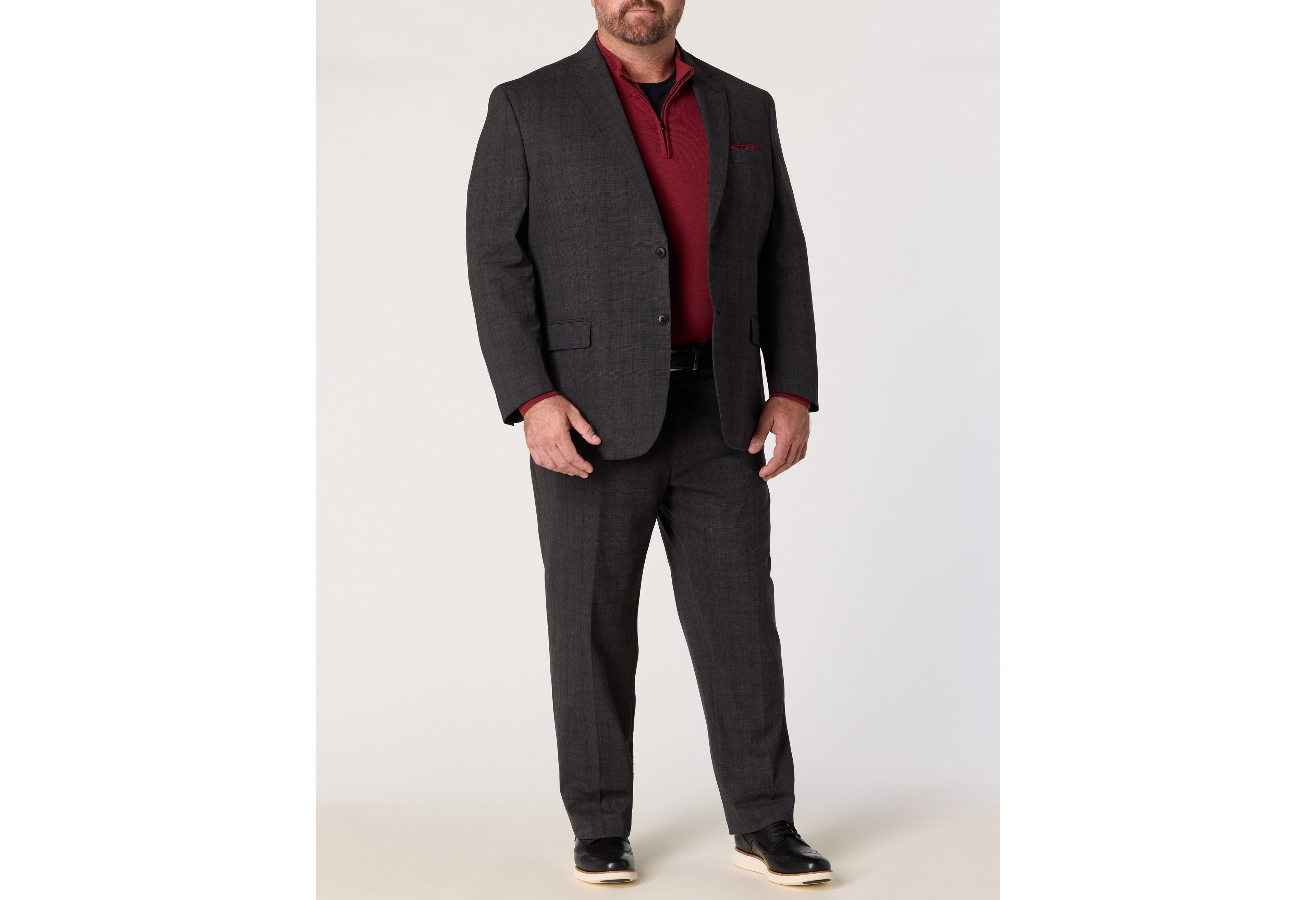 Windowpane Suit Pants