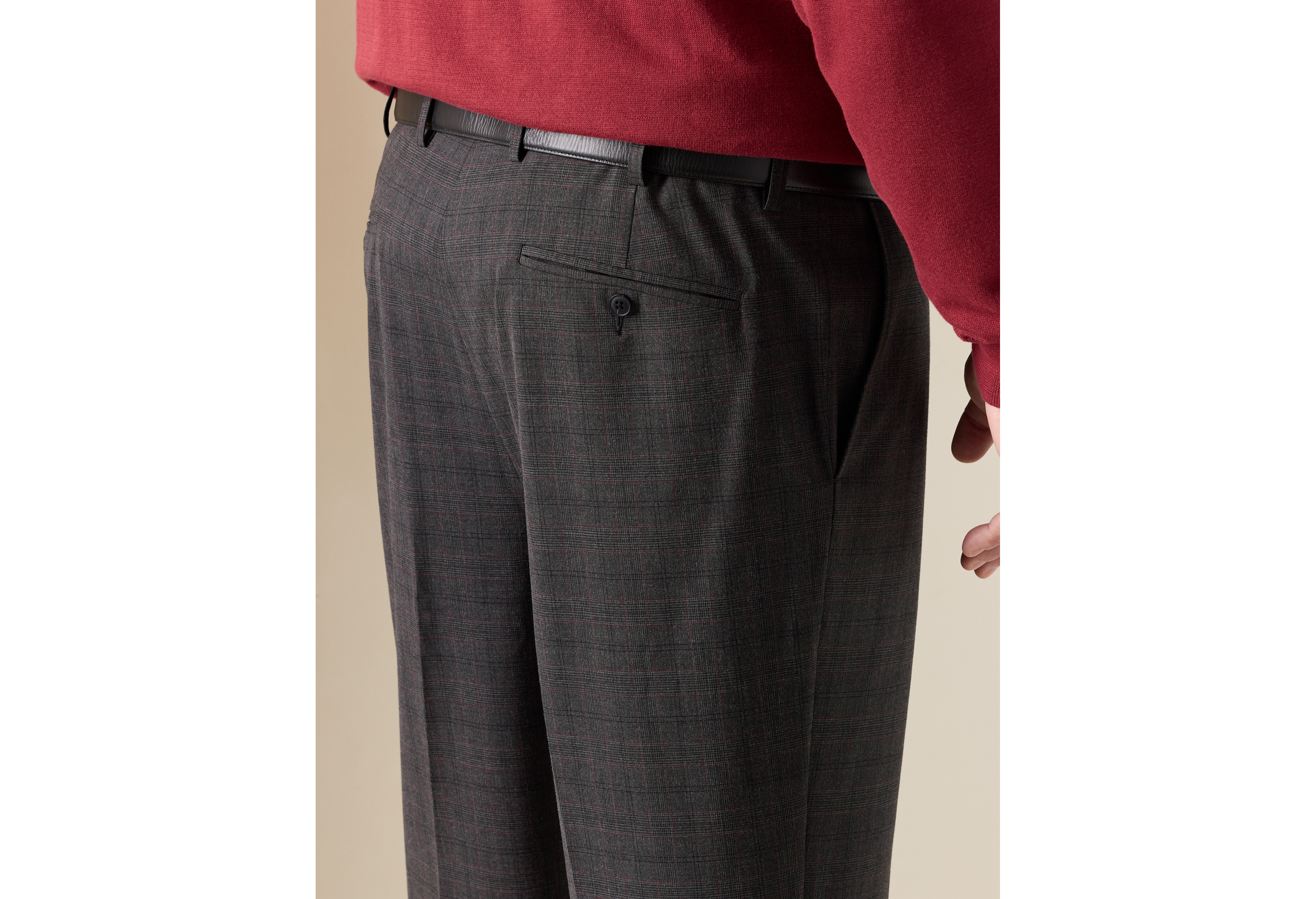 Windowpane Suit Pants