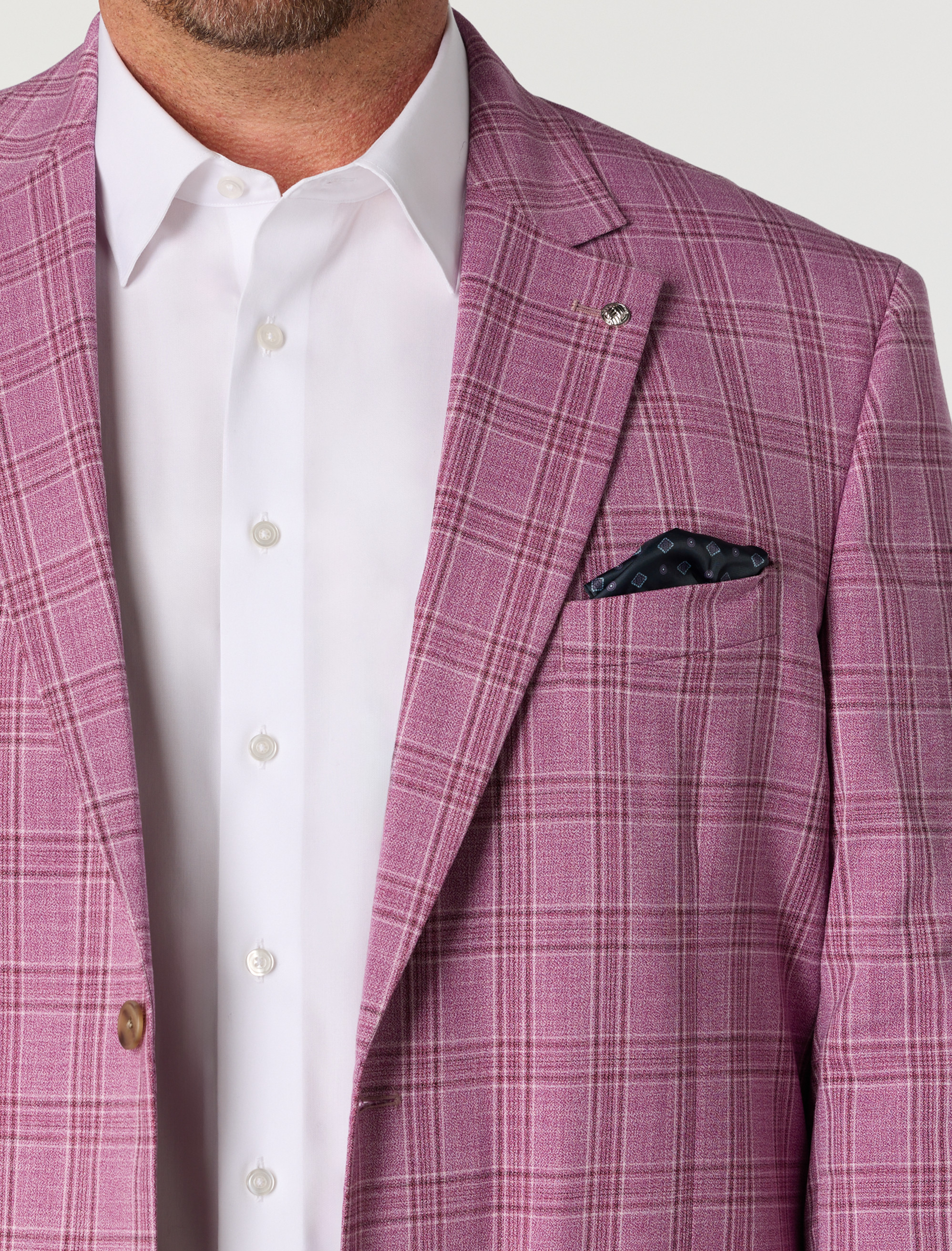 Vibrant Plaid Sport Coat