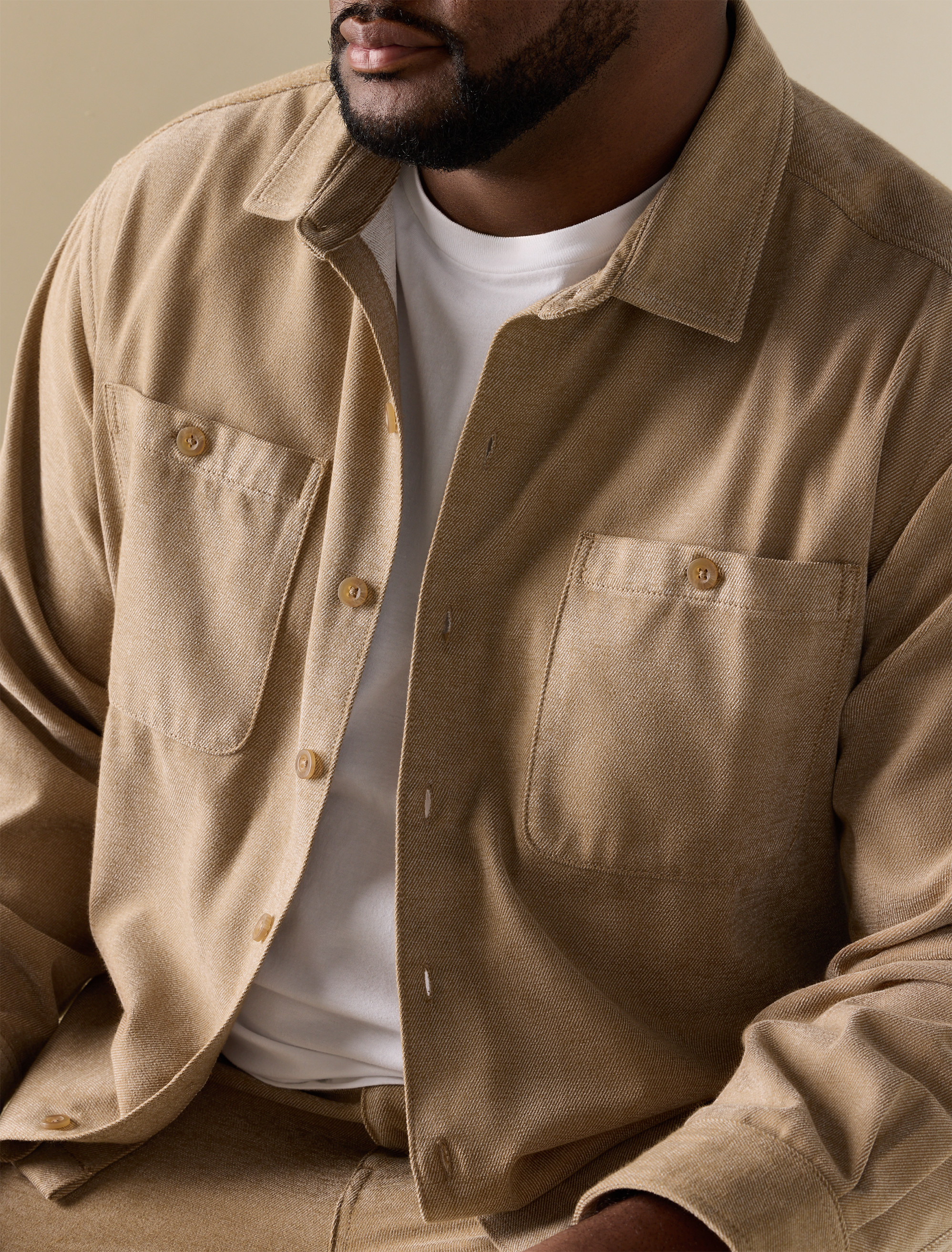 Brushed Shirt Jacket