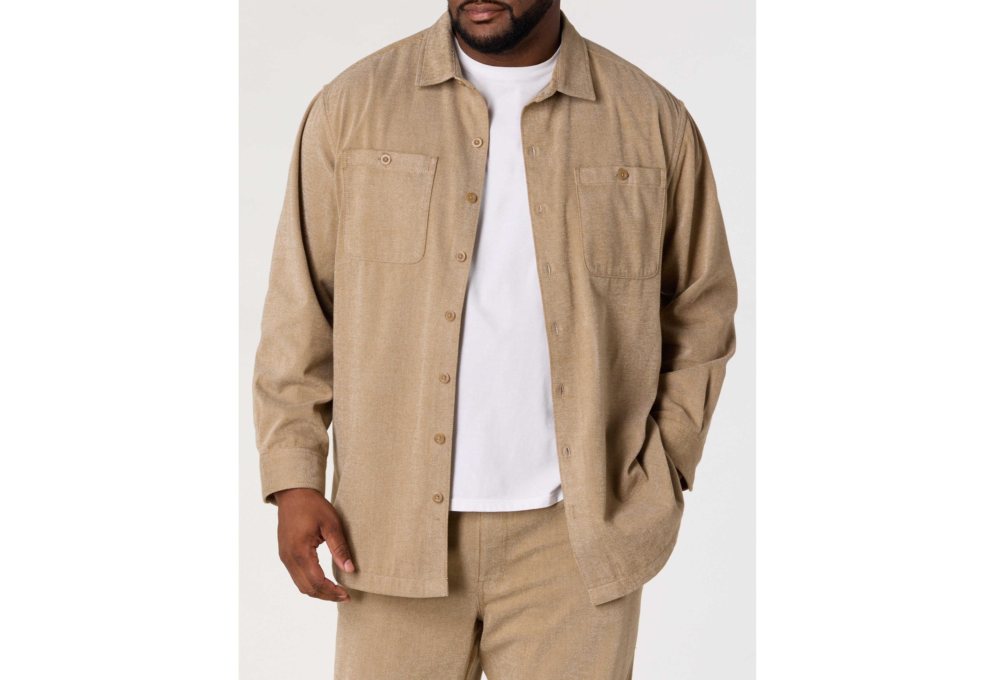 Brushed Shirt Jacket