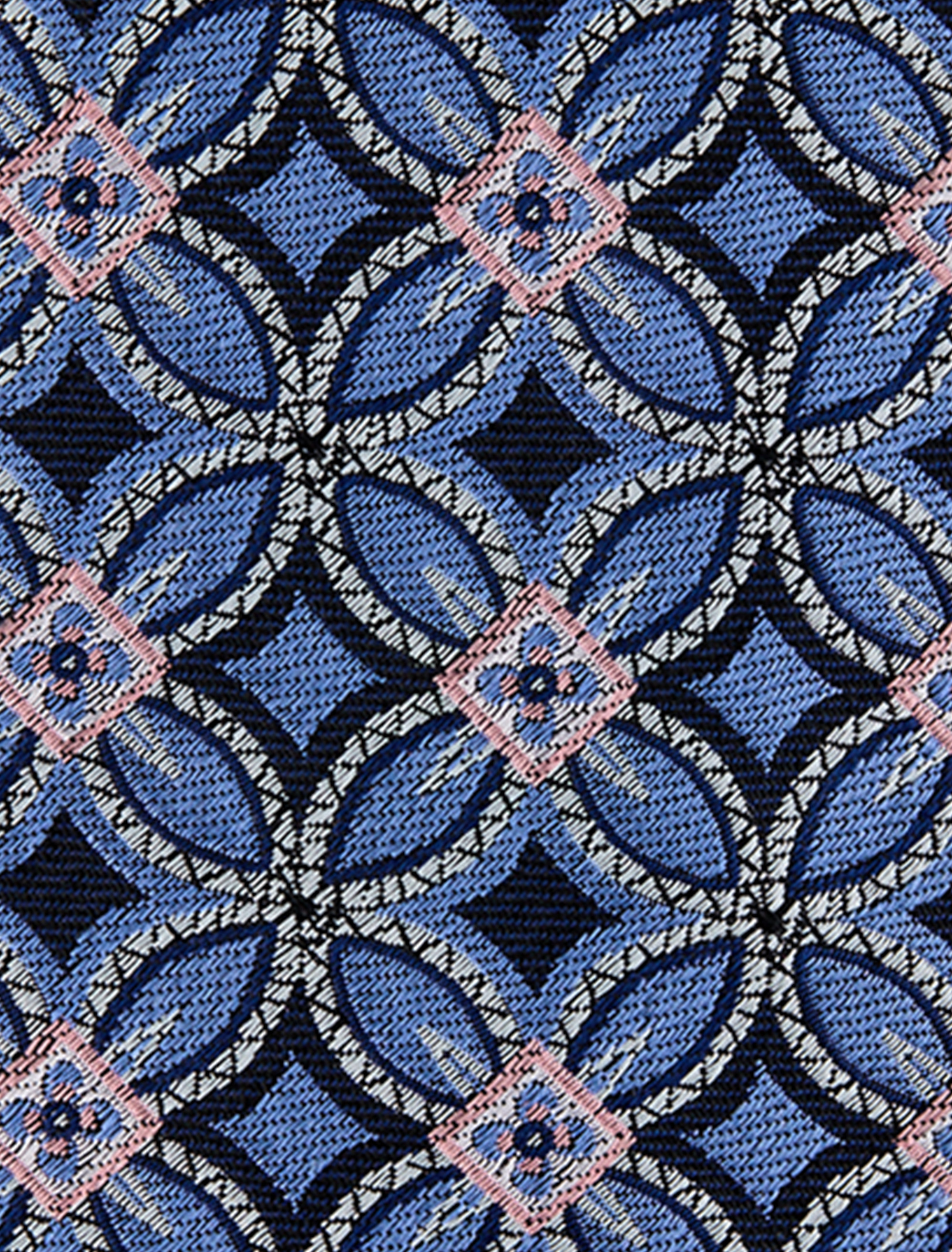 Geometric Pattern Silk Tie