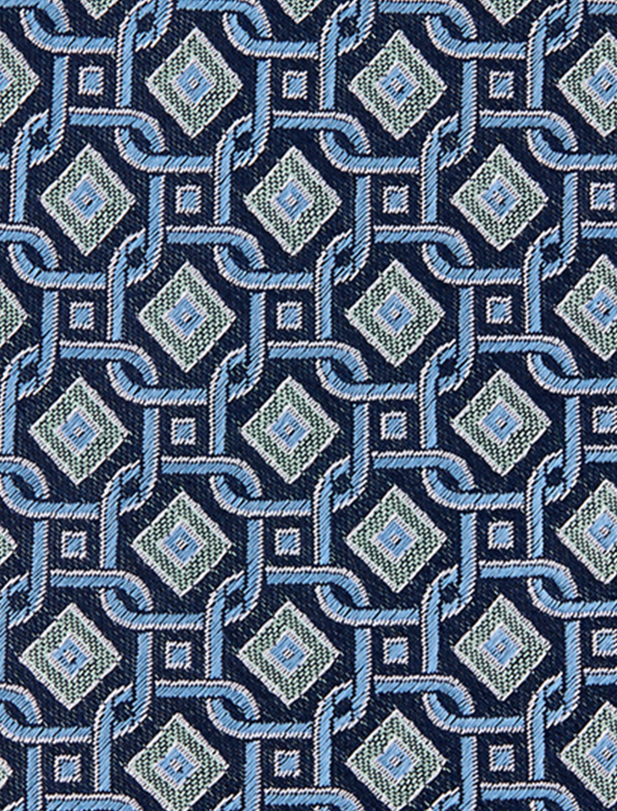 Geometric Link Silk Tie