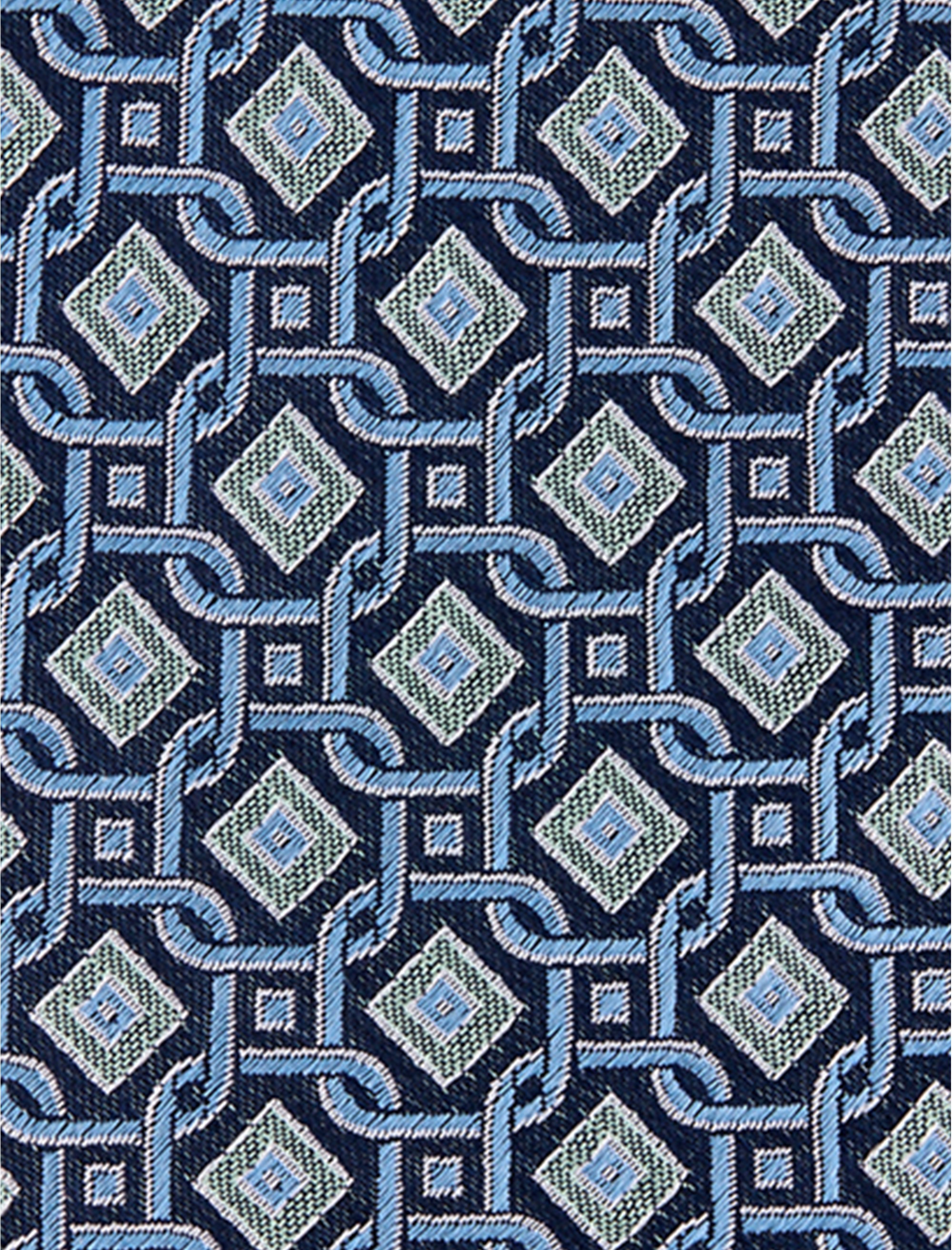 Geometric Link Silk Tie - thumbnail 2