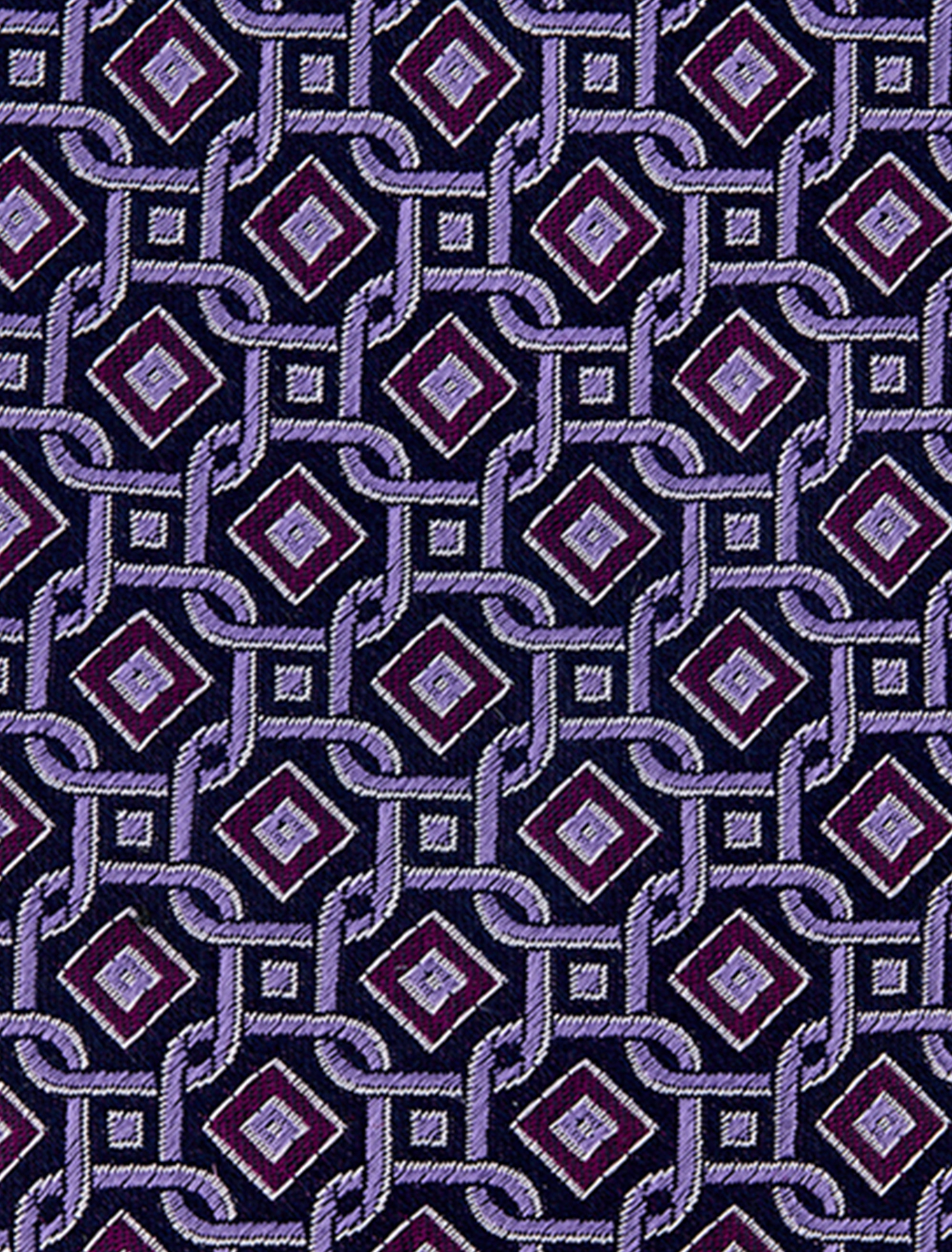 Geometric Link Silk Tie