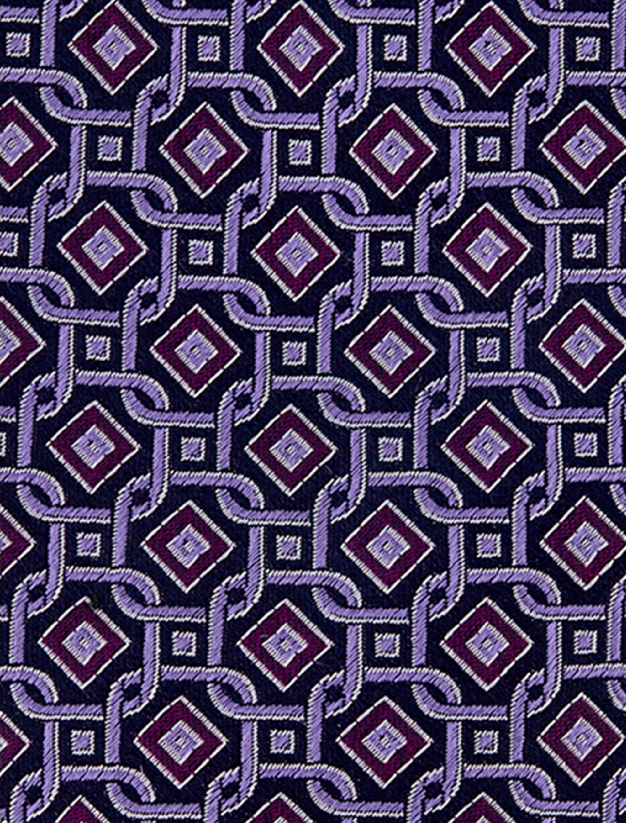 Geometric Link Silk Tie - thumbnail 6