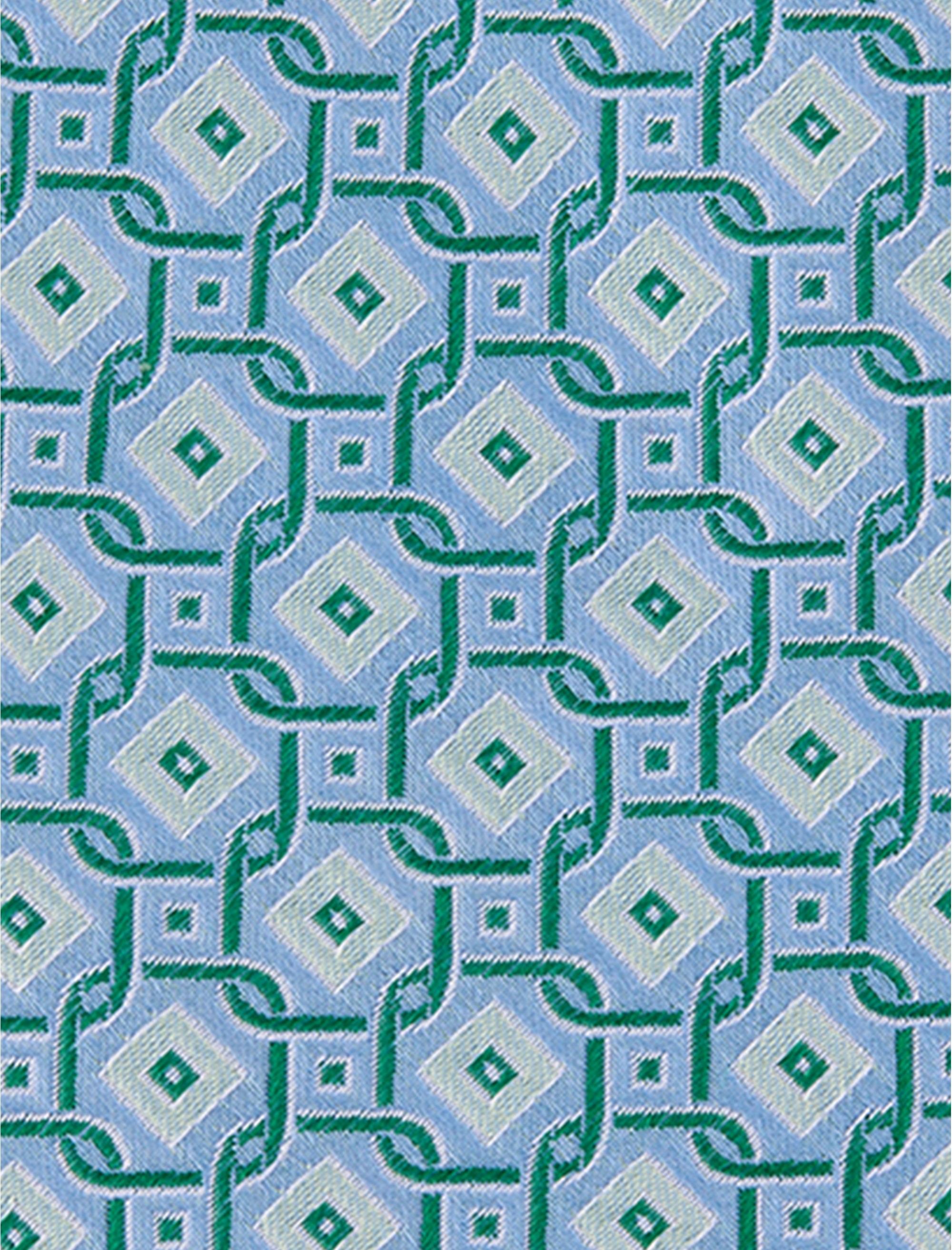 Geometric Link Silk Tie - thumbnail 4