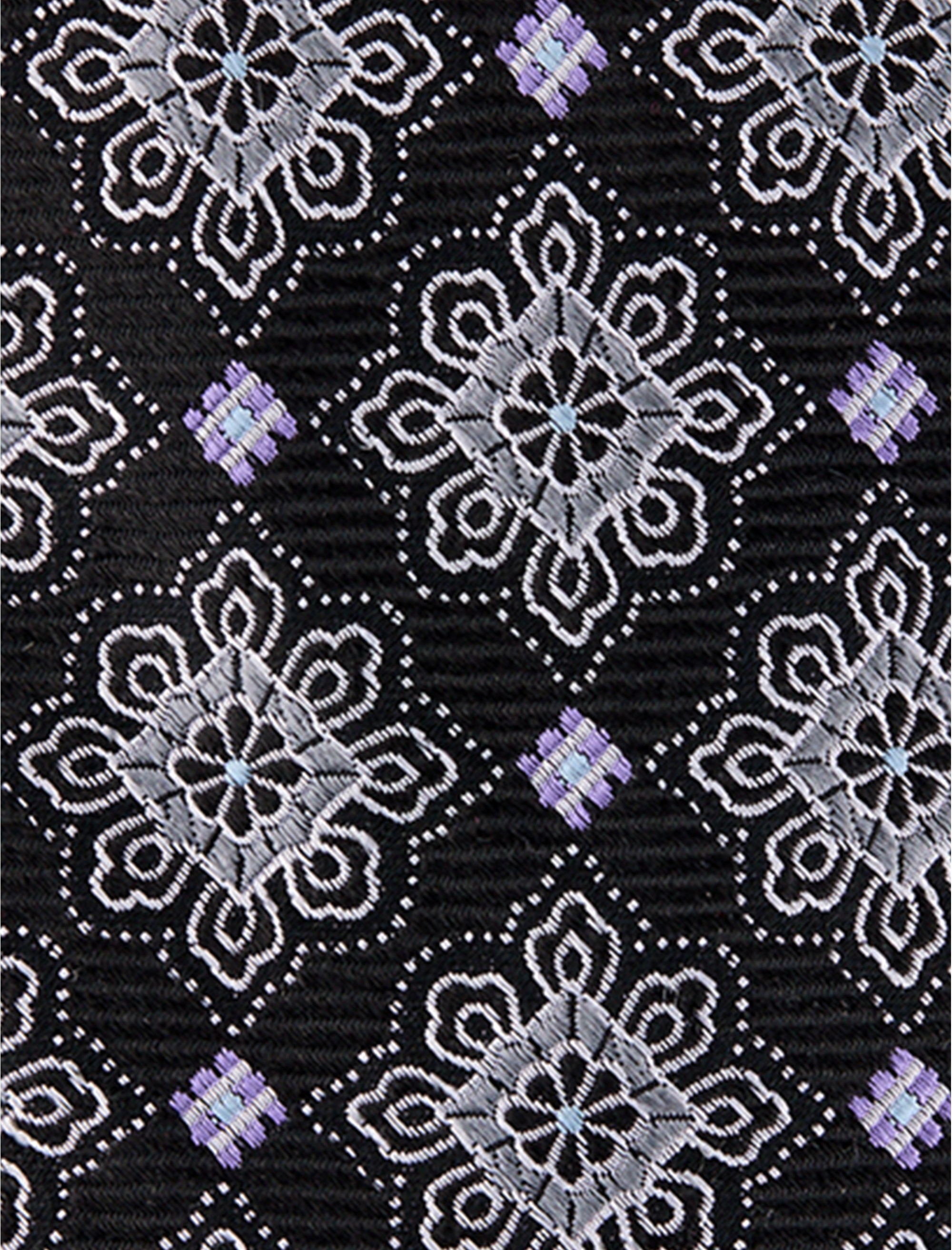 Diamond Medallion Silk Tie - thumbnail 2