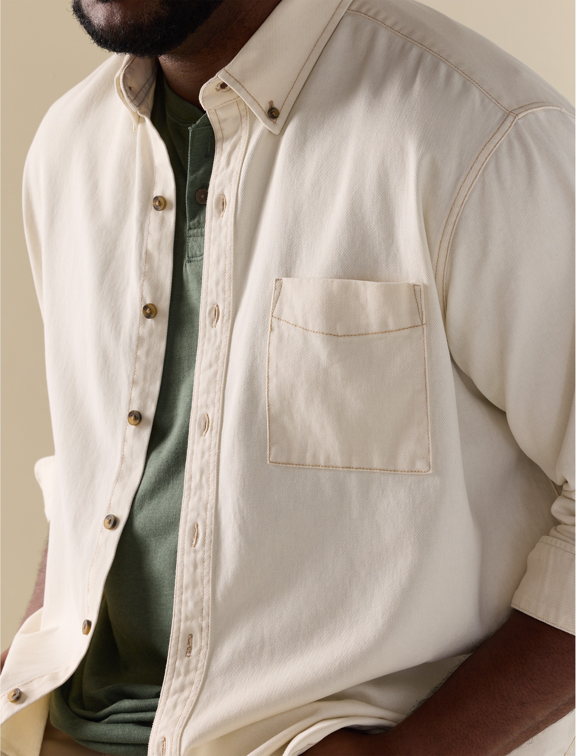Twill Shirt Jacket - thumbnail 3
