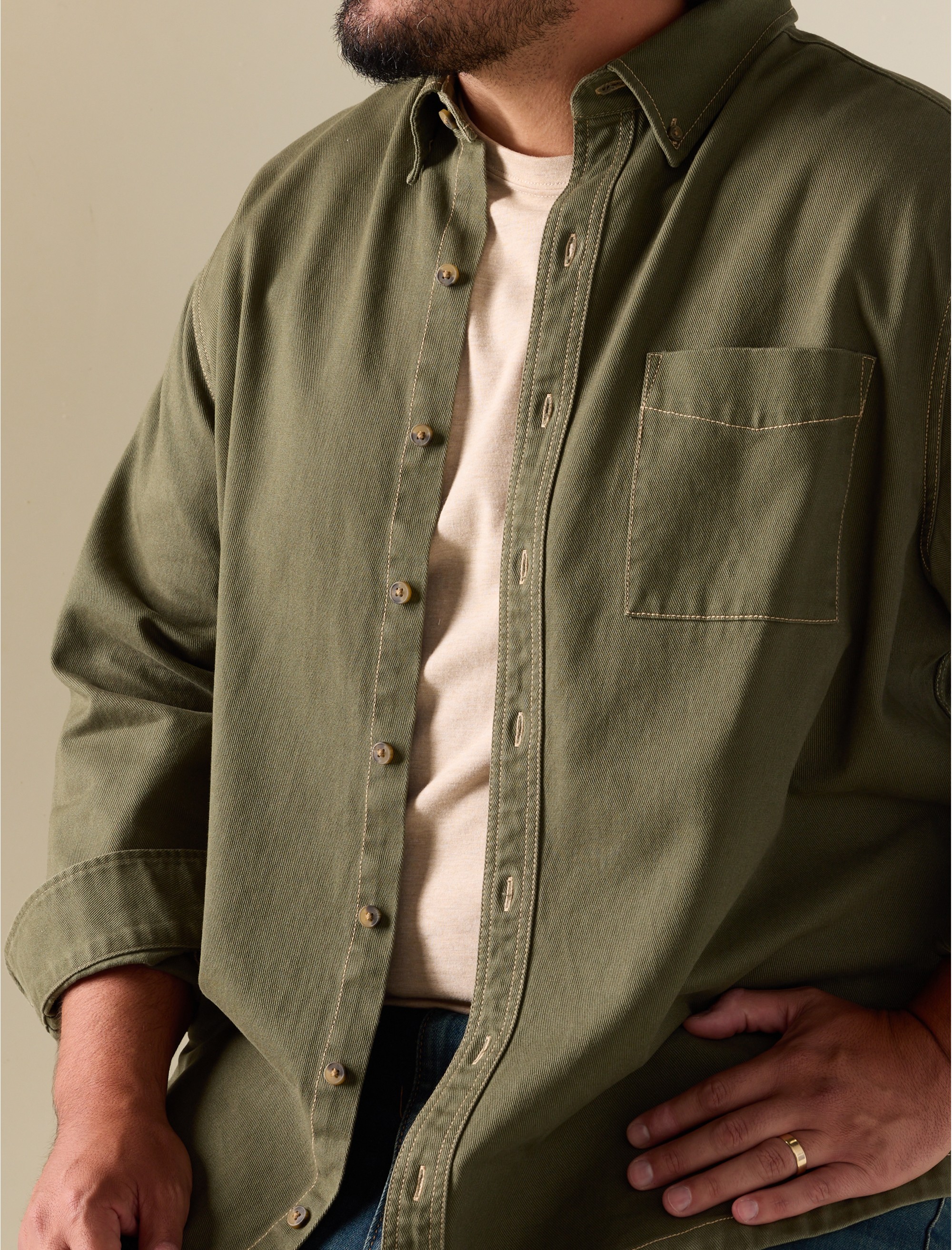 Twill Shirt Jacket - thumbnail 7
