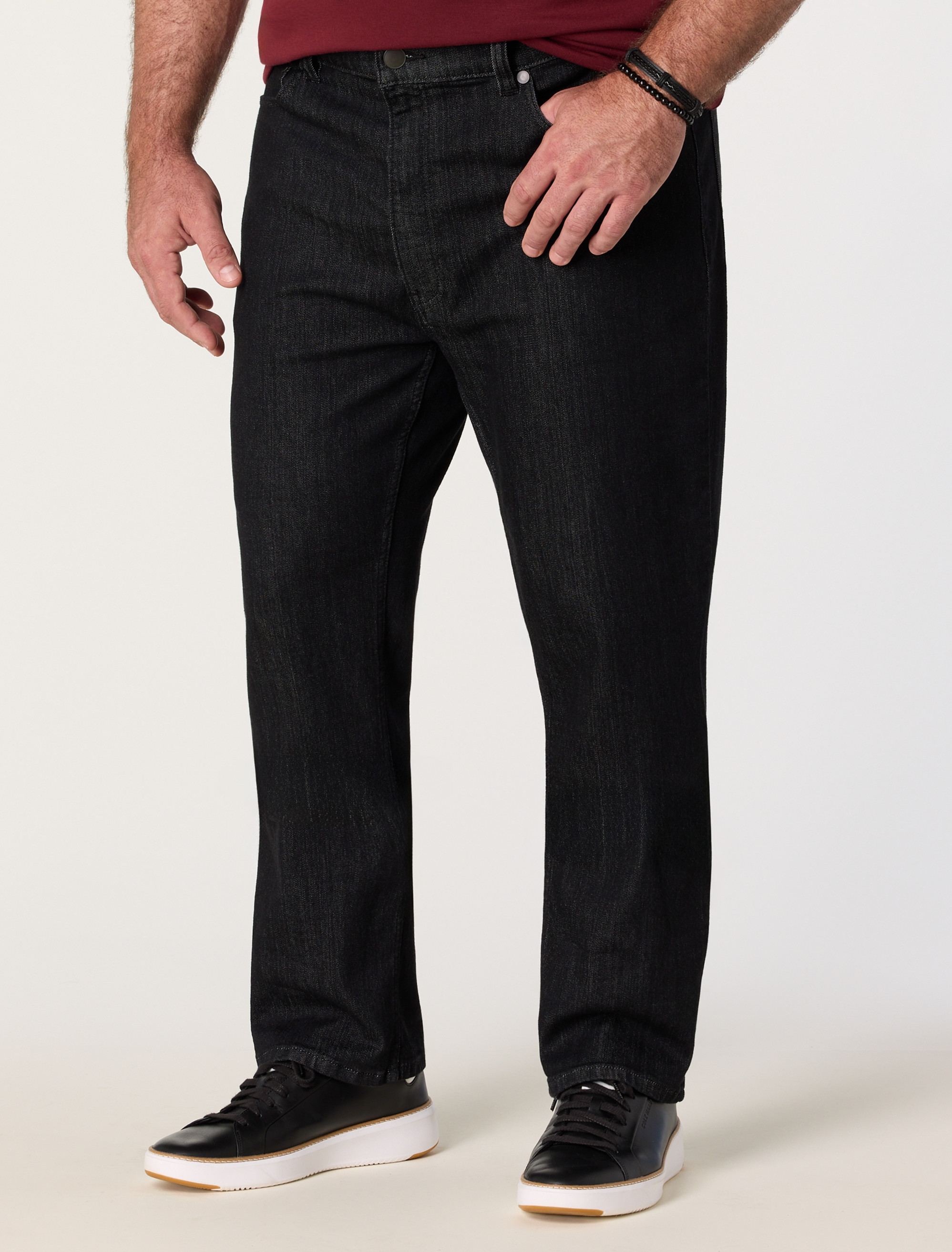 Straight-Fit Tech Jeans