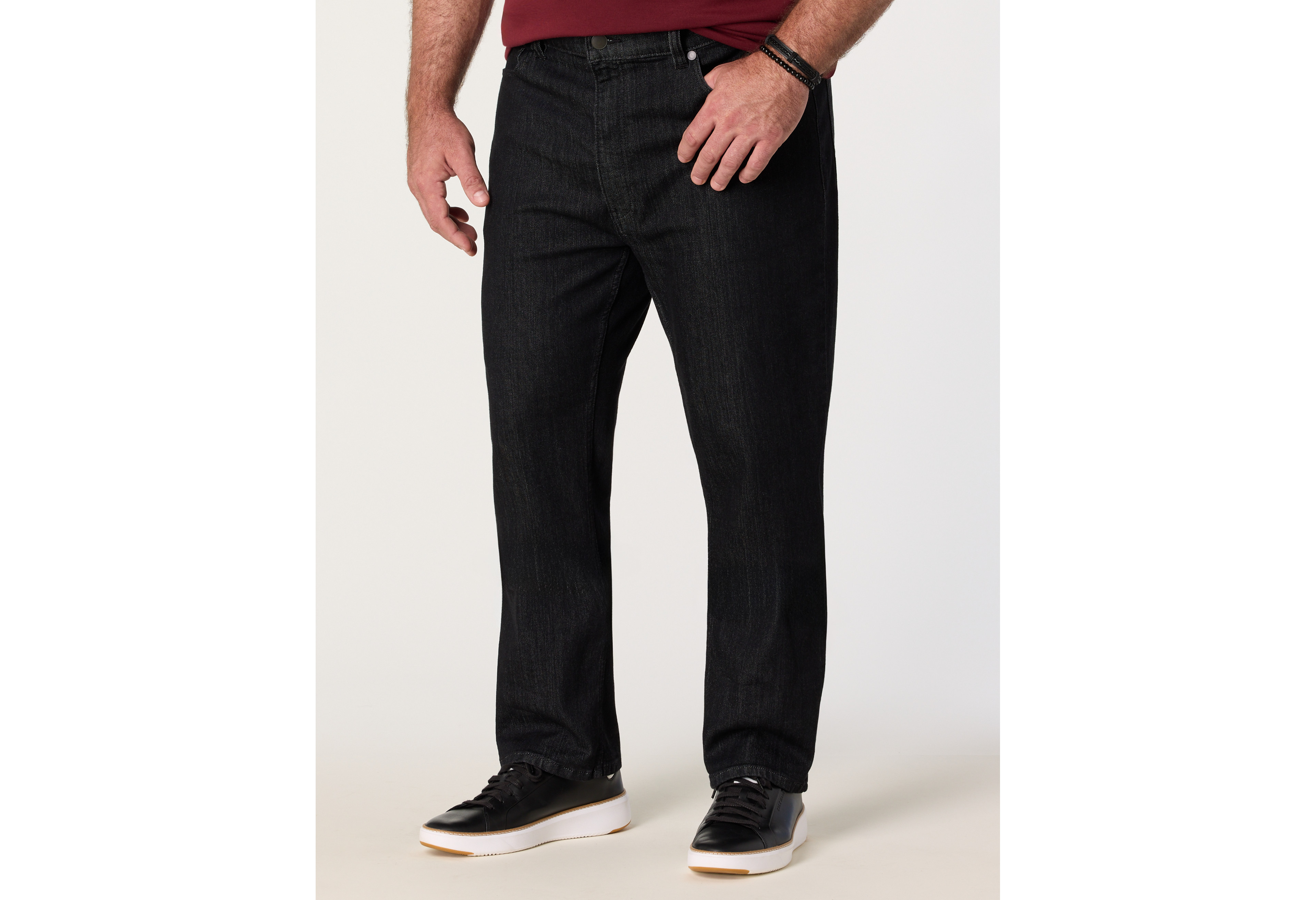 Straight-Fit Tech Jeans