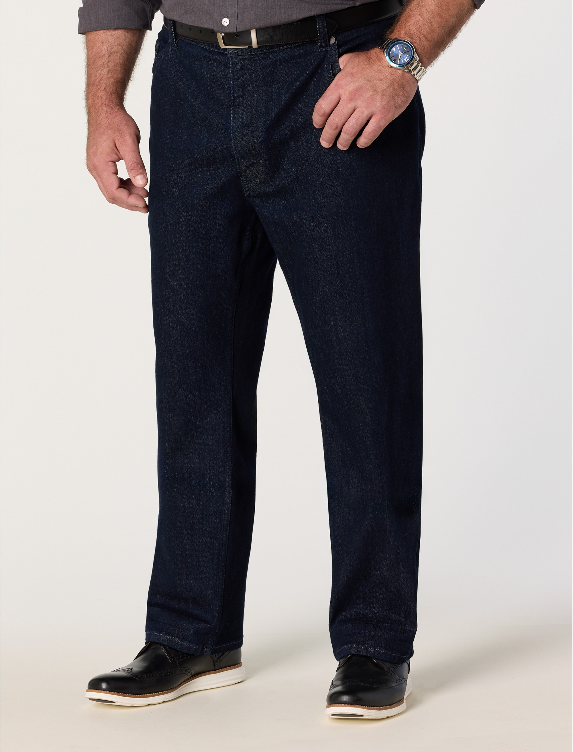 Straight-Fit Tech Jeans