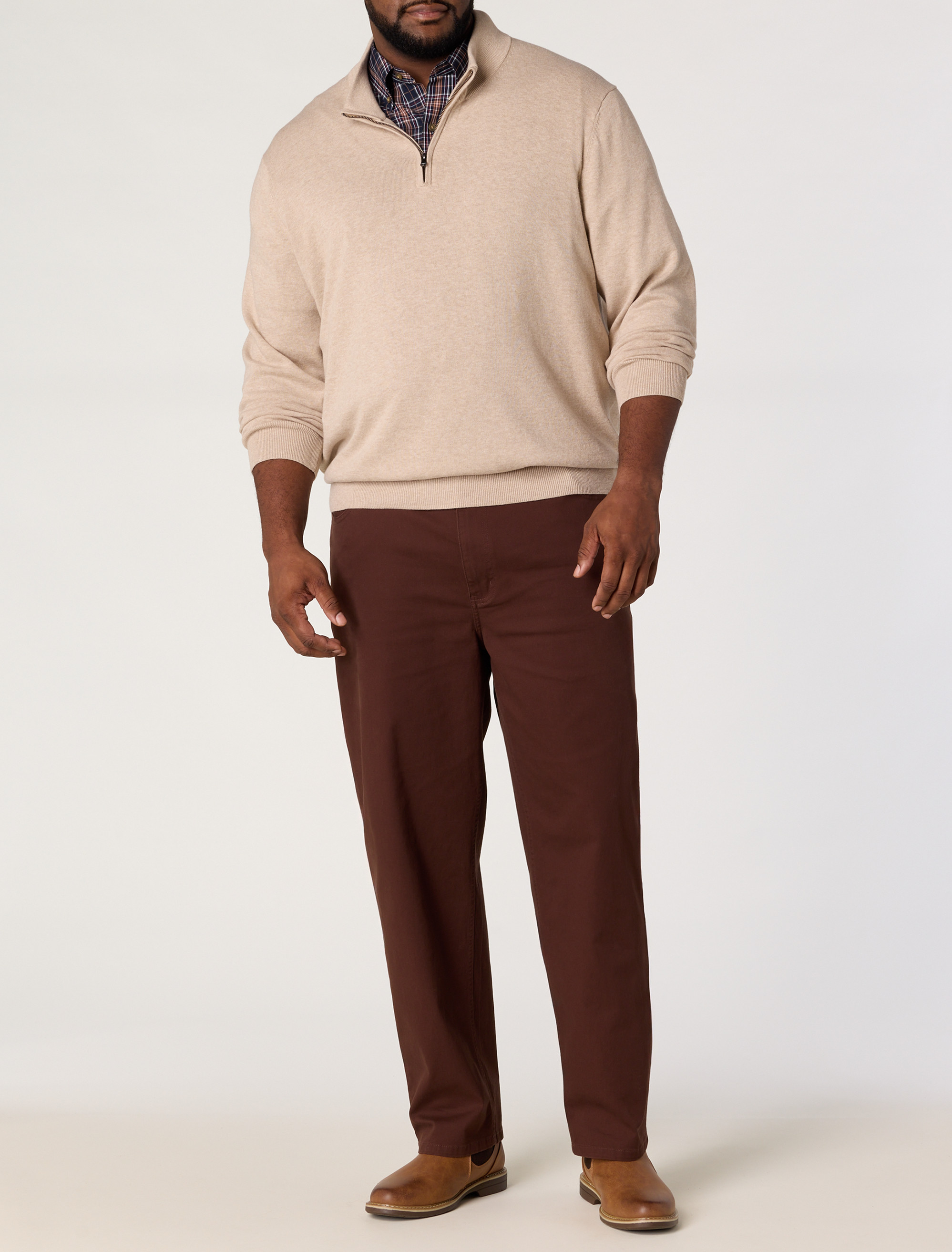 Easy-Care Plaid Sport Shirt
