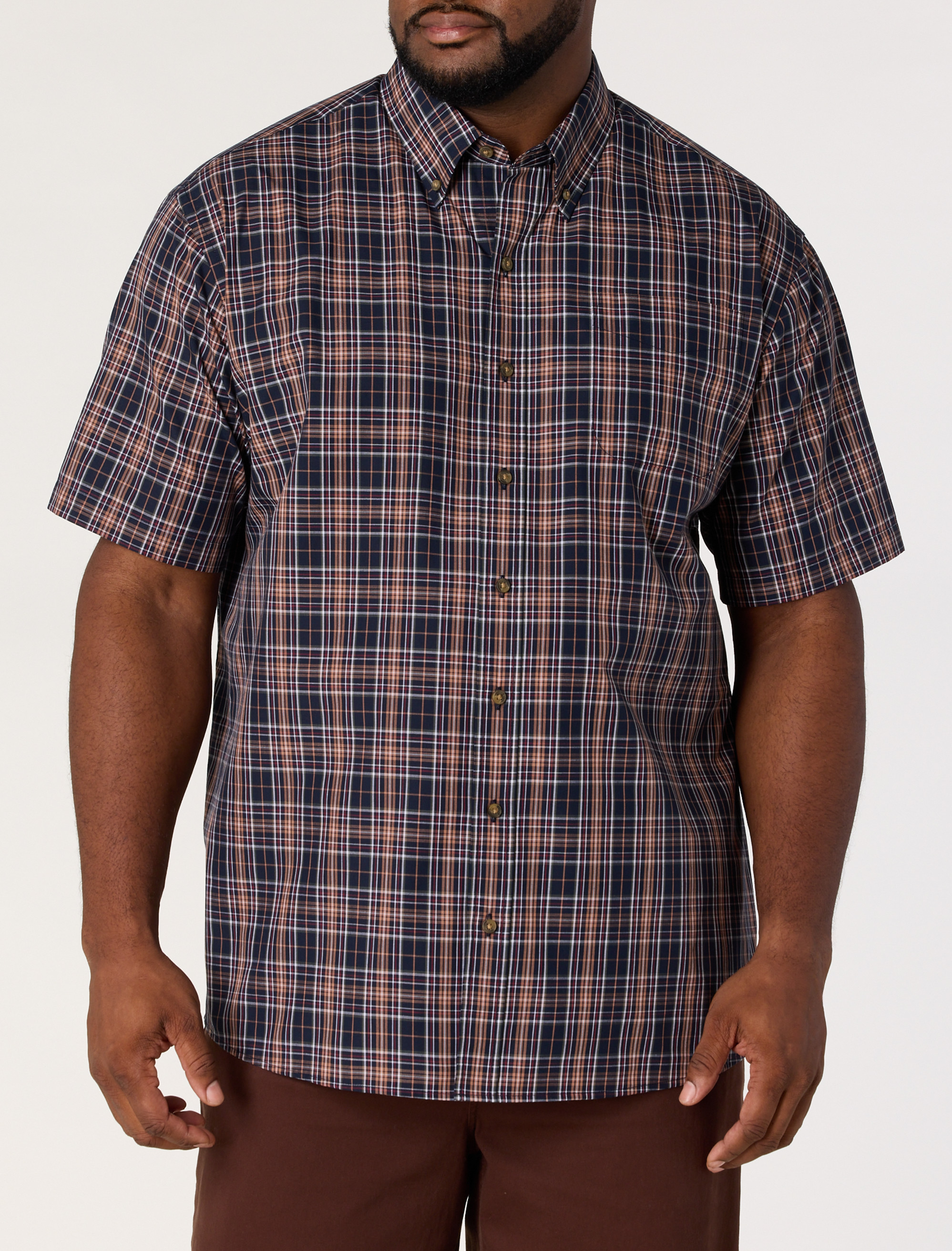 Easy-Care Plaid Sport Shirt