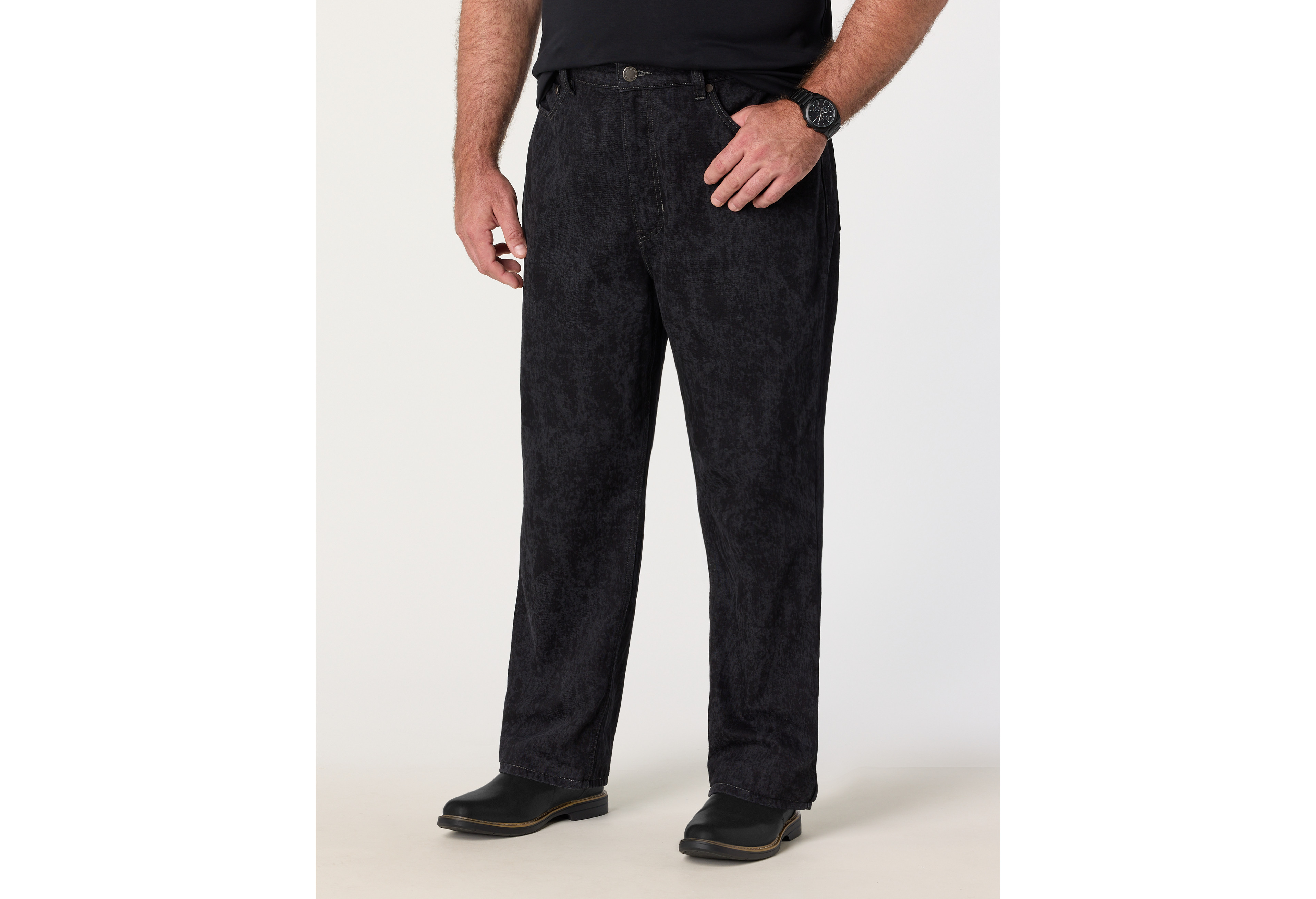Ink Wash Loose-Fit Jeans