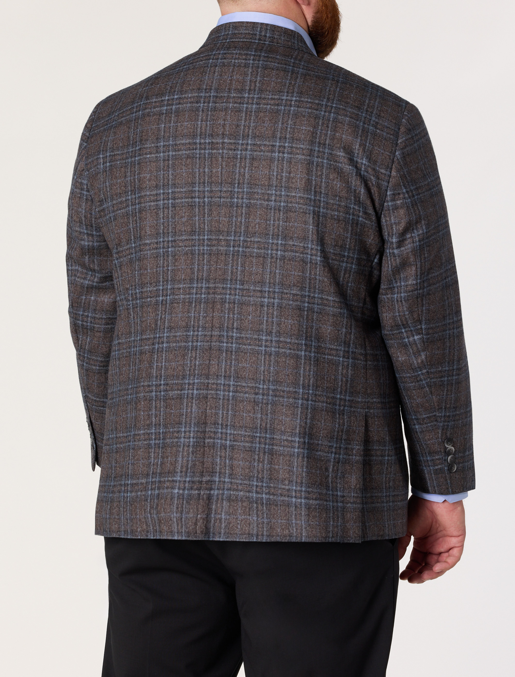 Washed Plaid Sport Coat