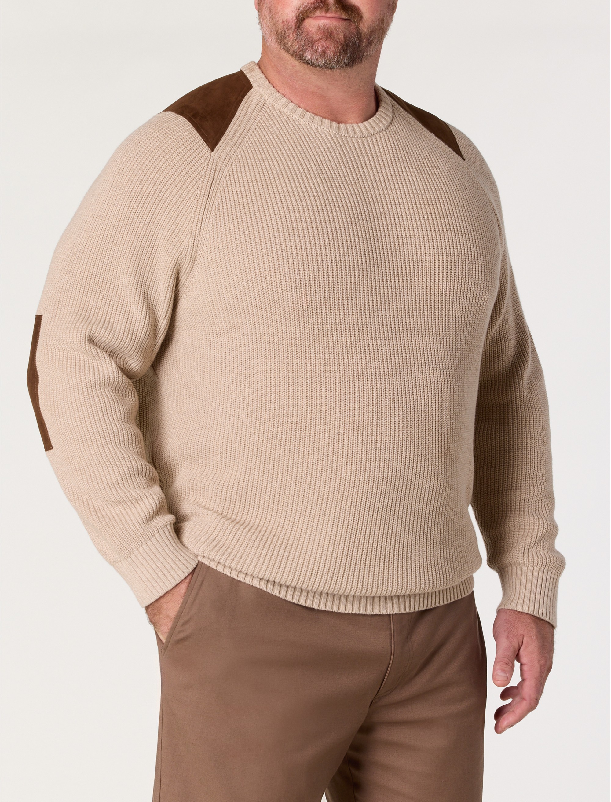 Crewneck Patch Sweater