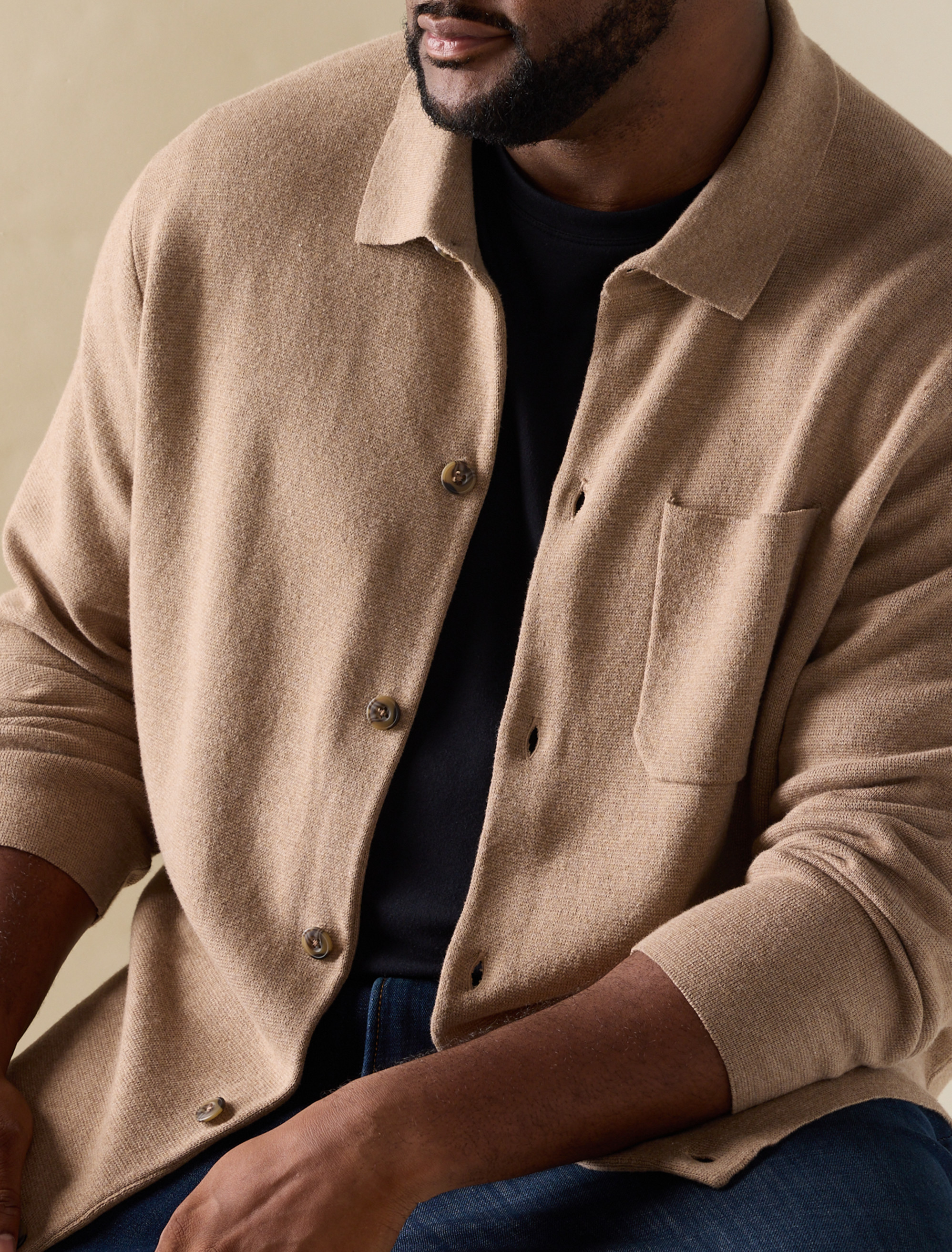 Button-Front Cardigan