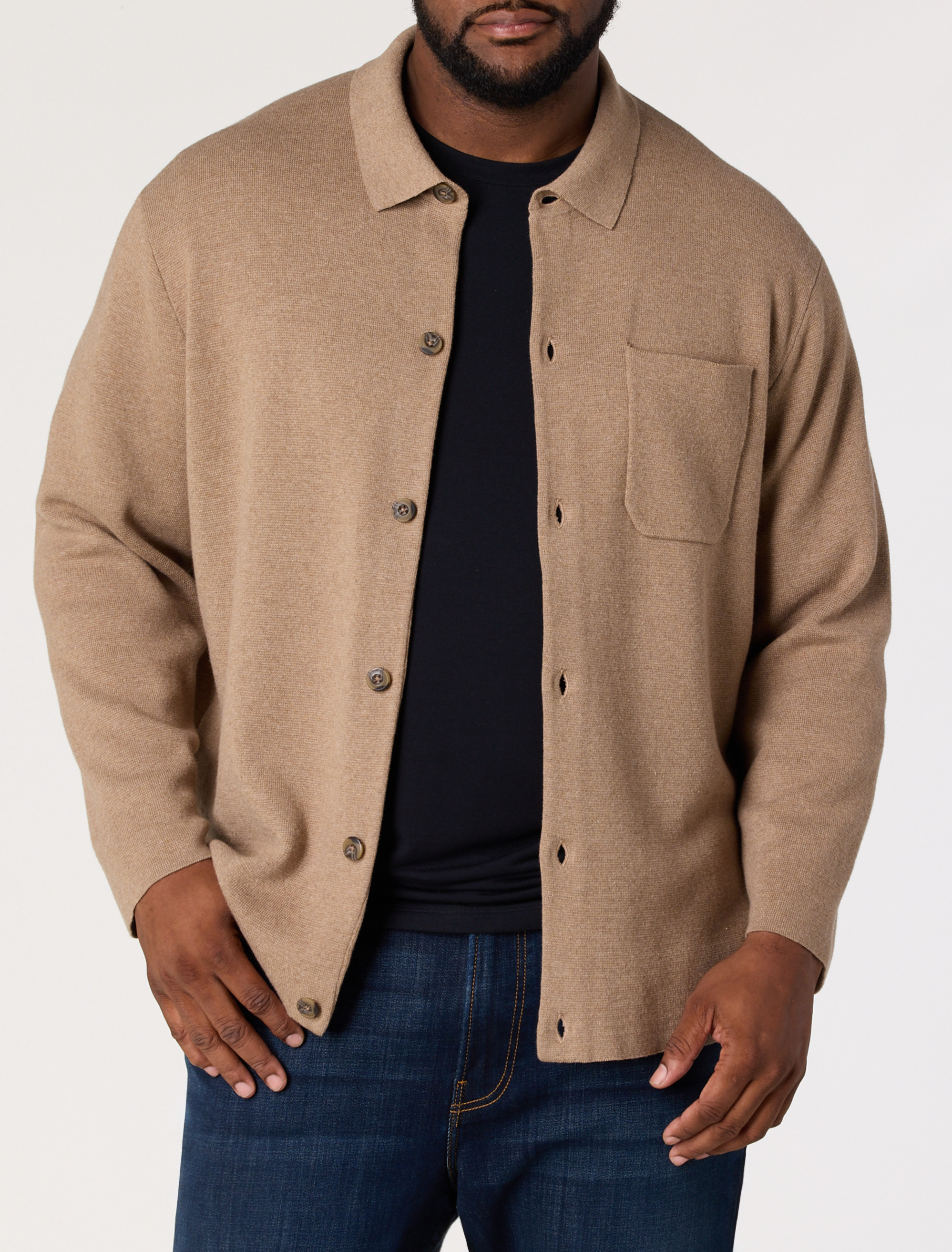 Button-Front Cardigan