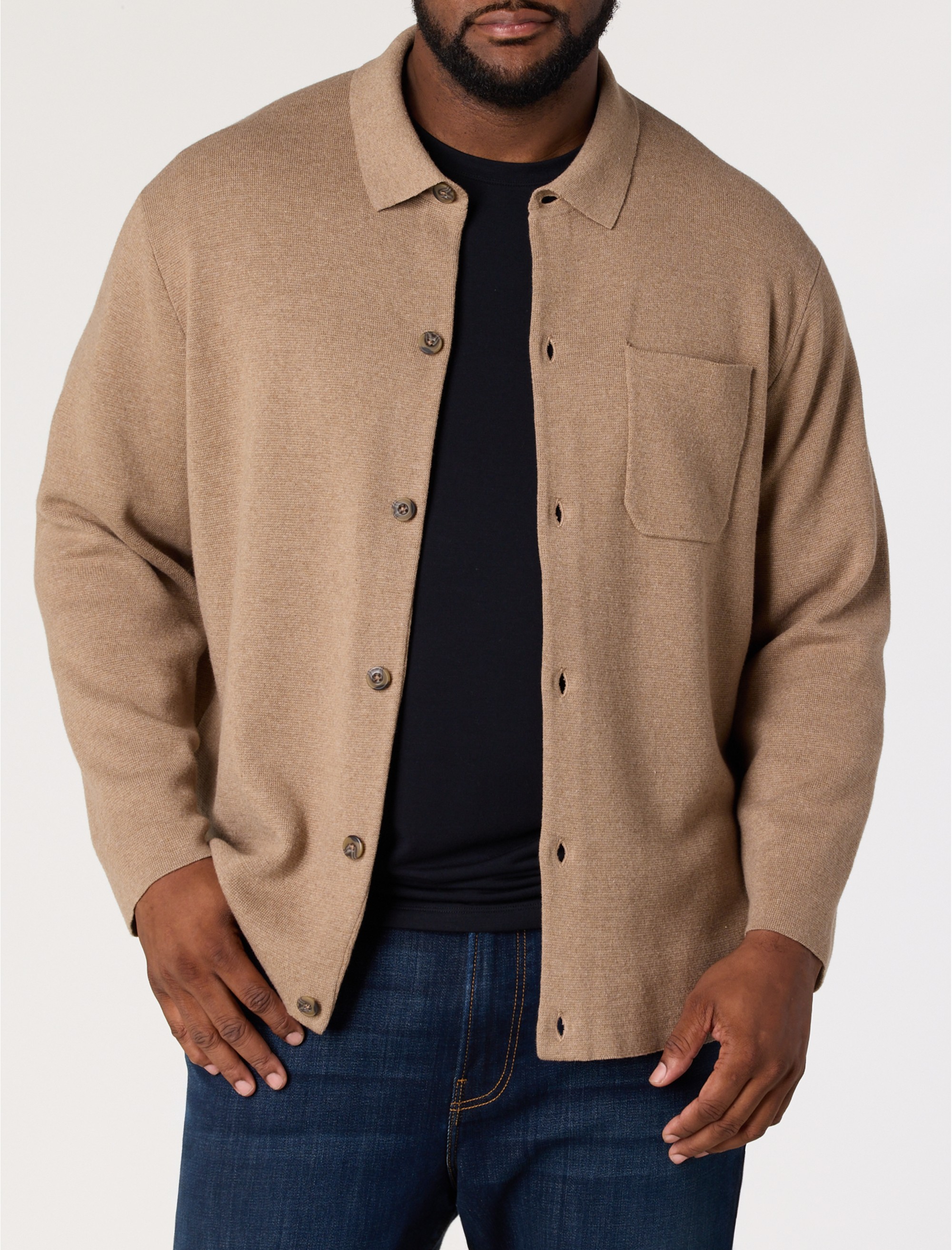 Button-Front Cardigan
