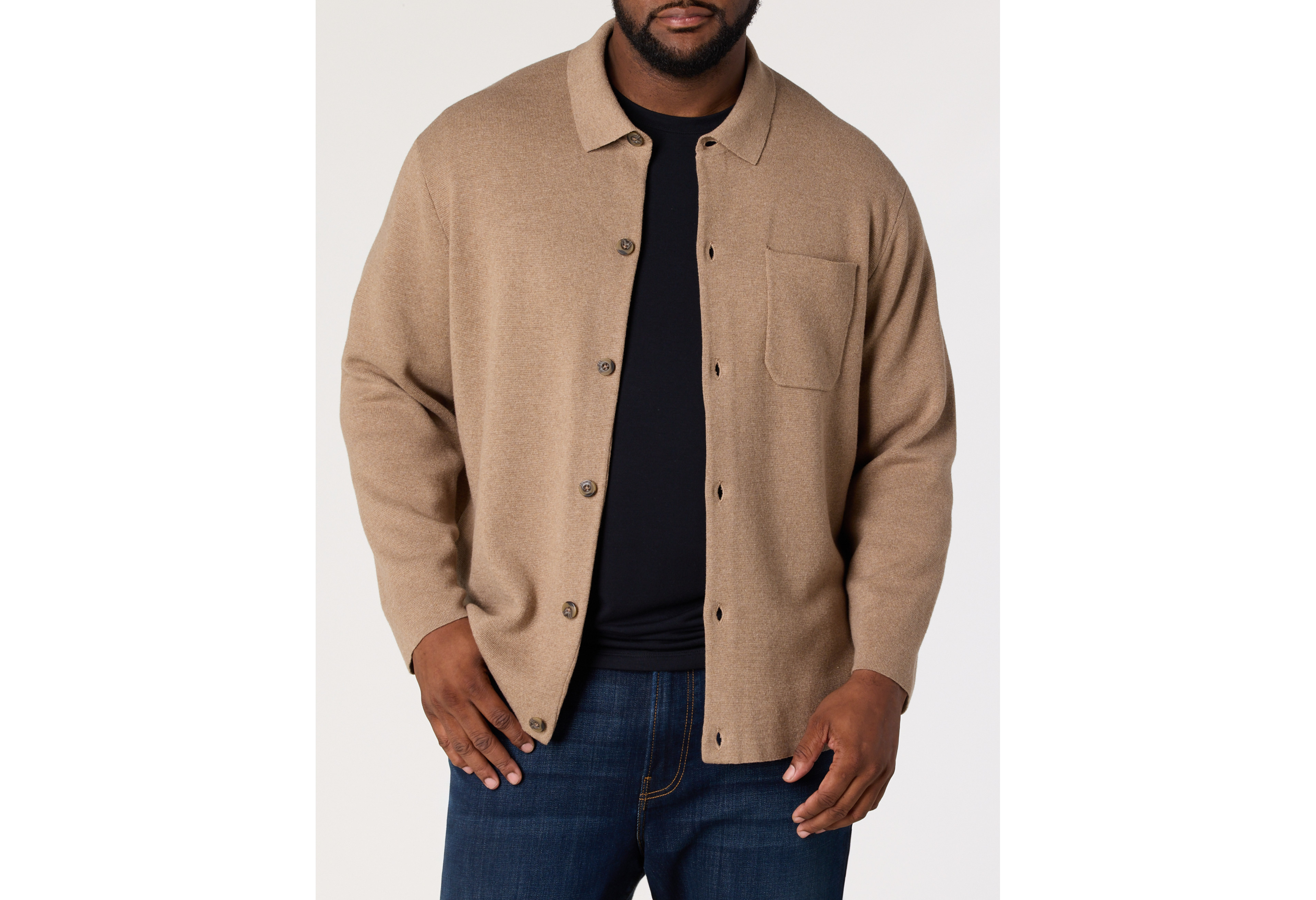 Button-Front Cardigan