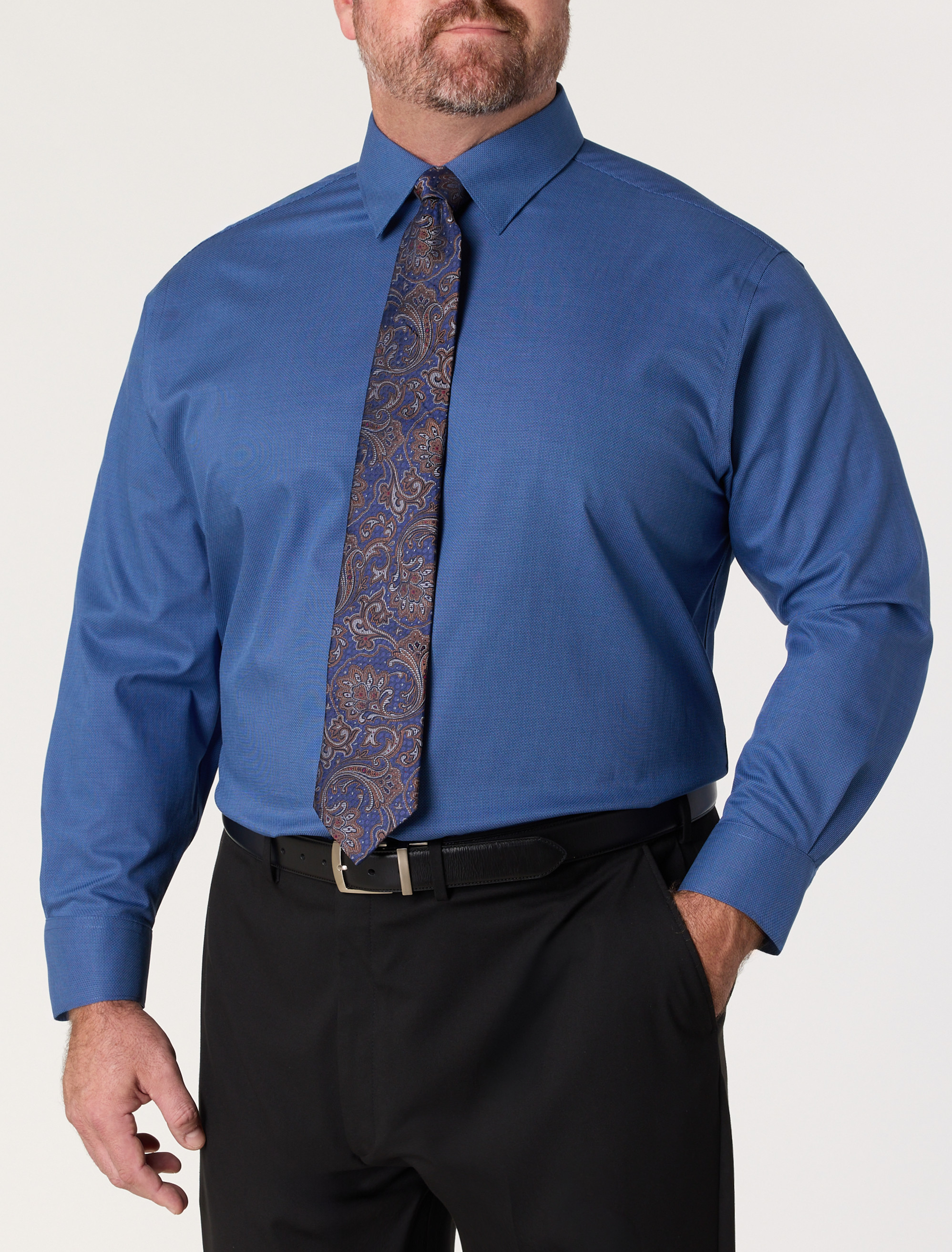 Wrinkle-Resistant Textured Dress Shirt