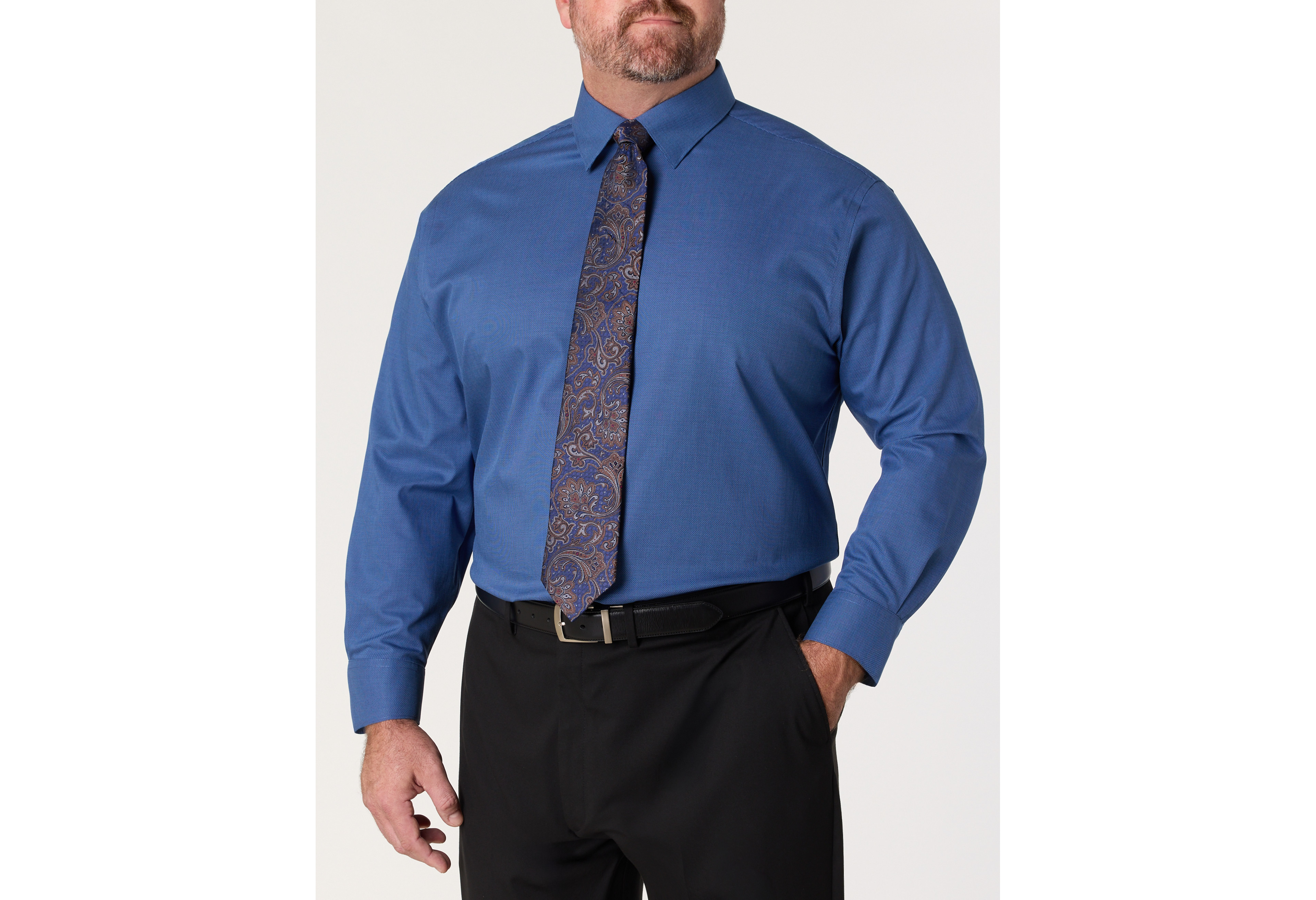 Wrinkle-Resistant Textured Dress Shirt