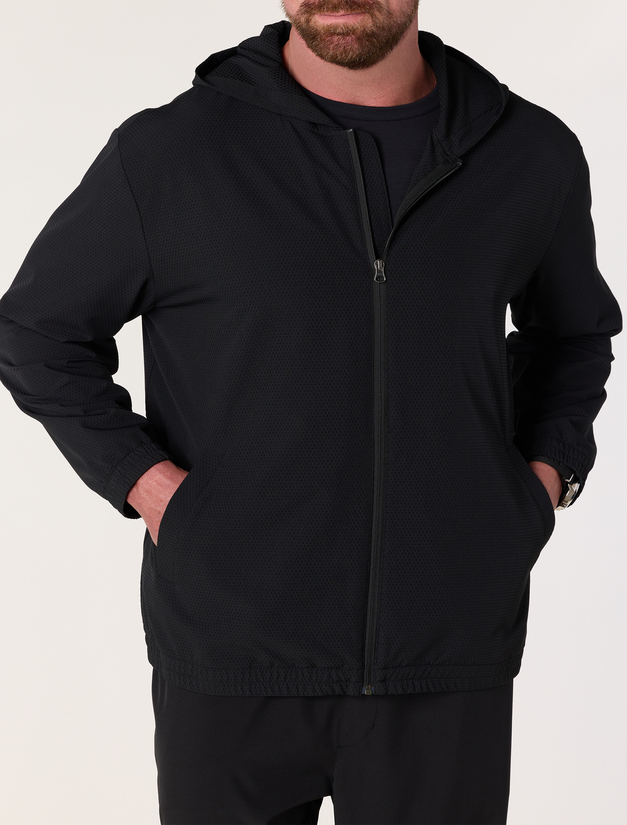 Textured Versatility Hoodie