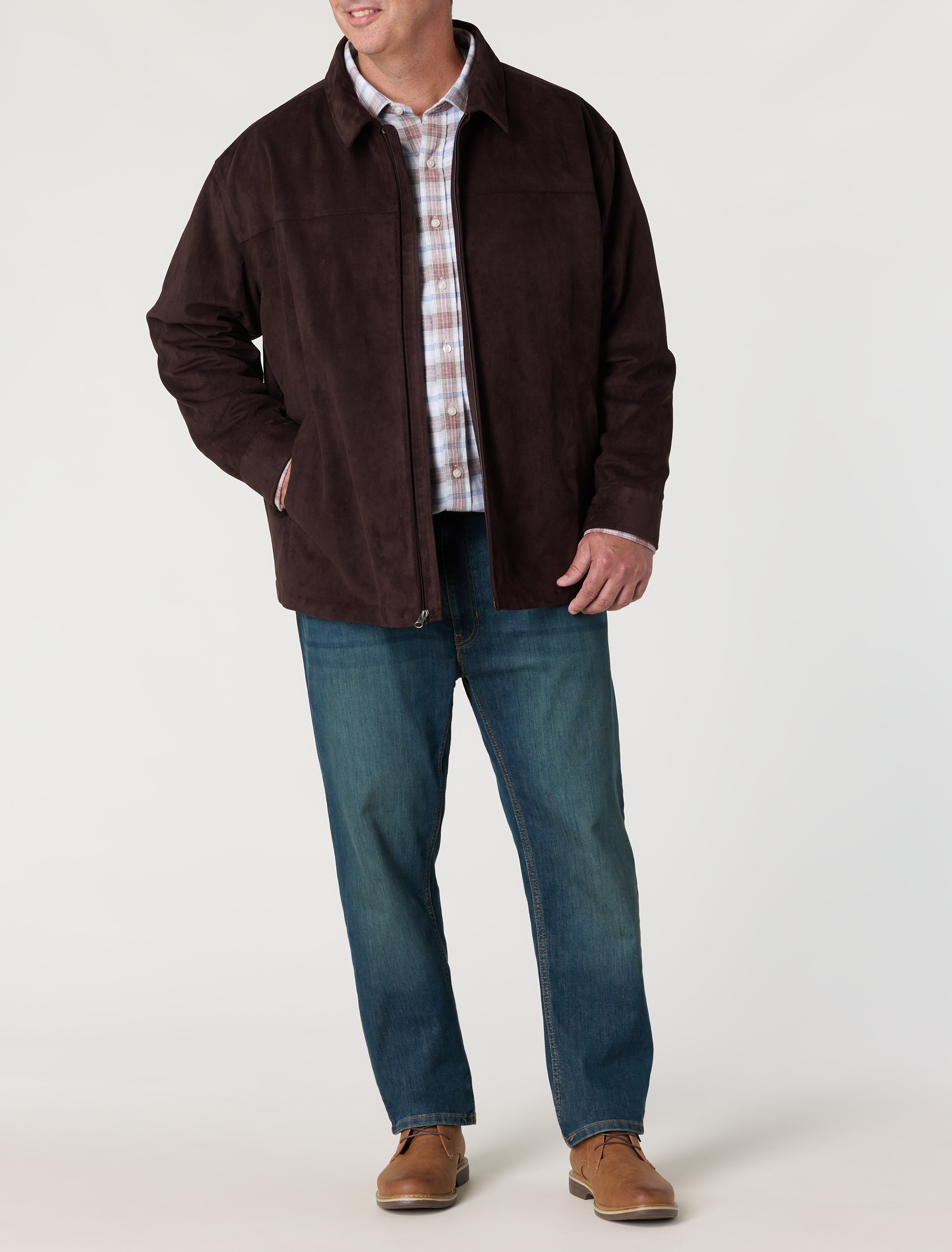 Faux Suede Jacket