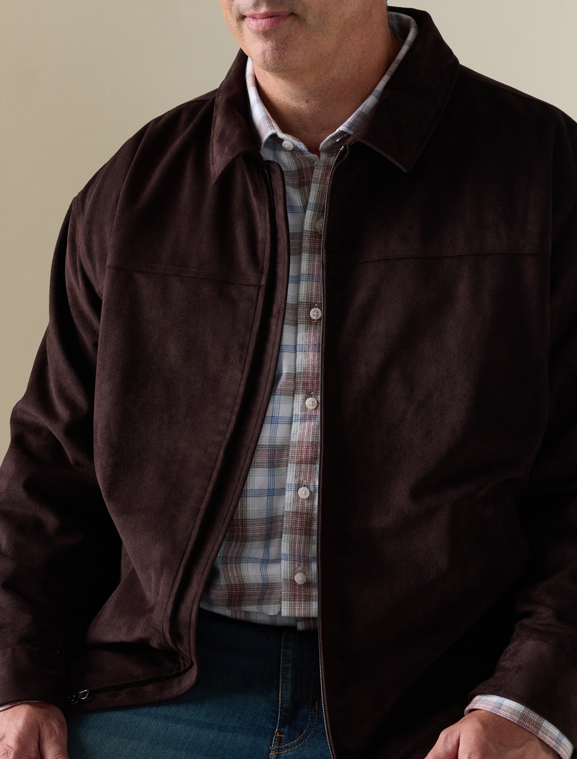 Faux Suede Jacket