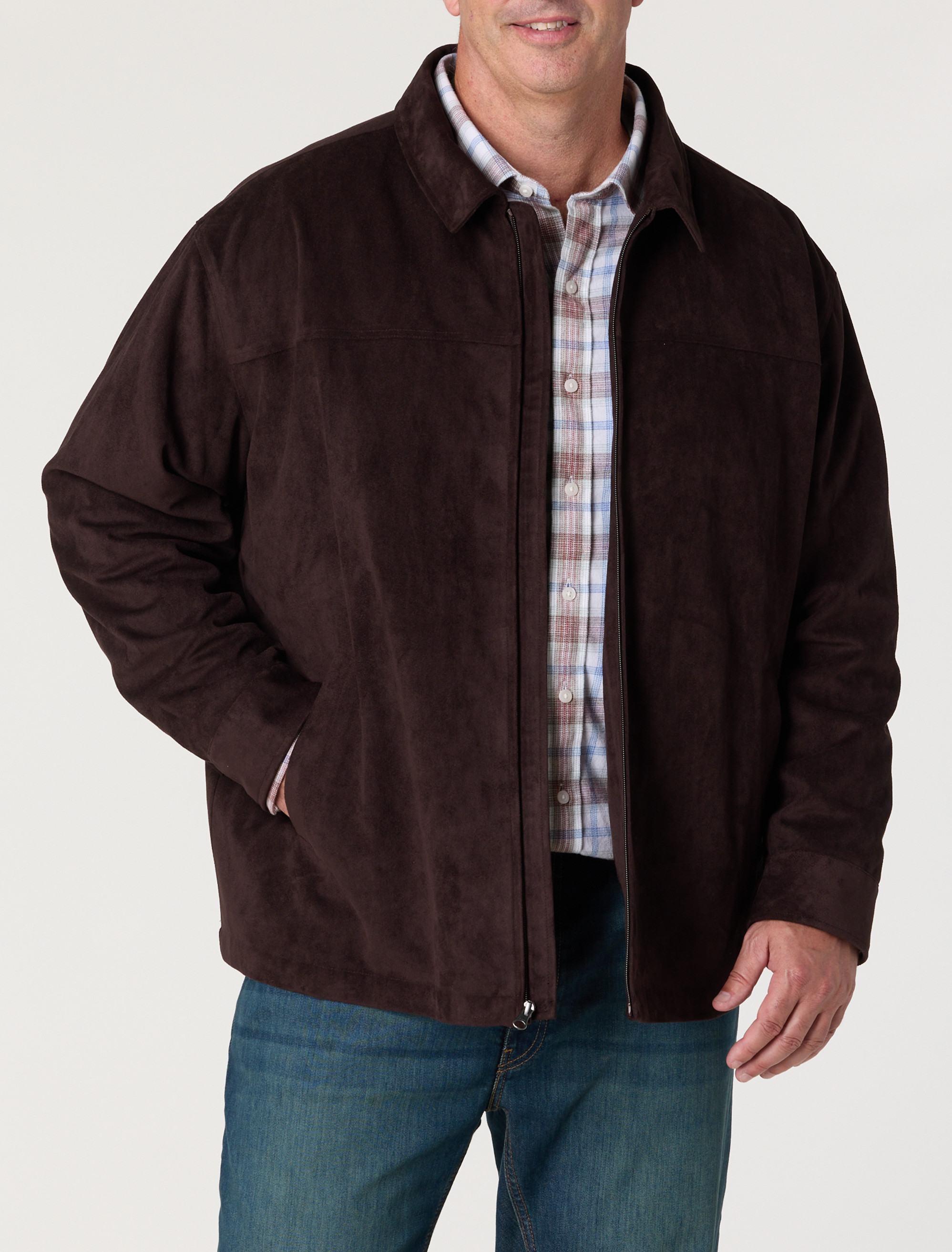 Faux Suede Jacket