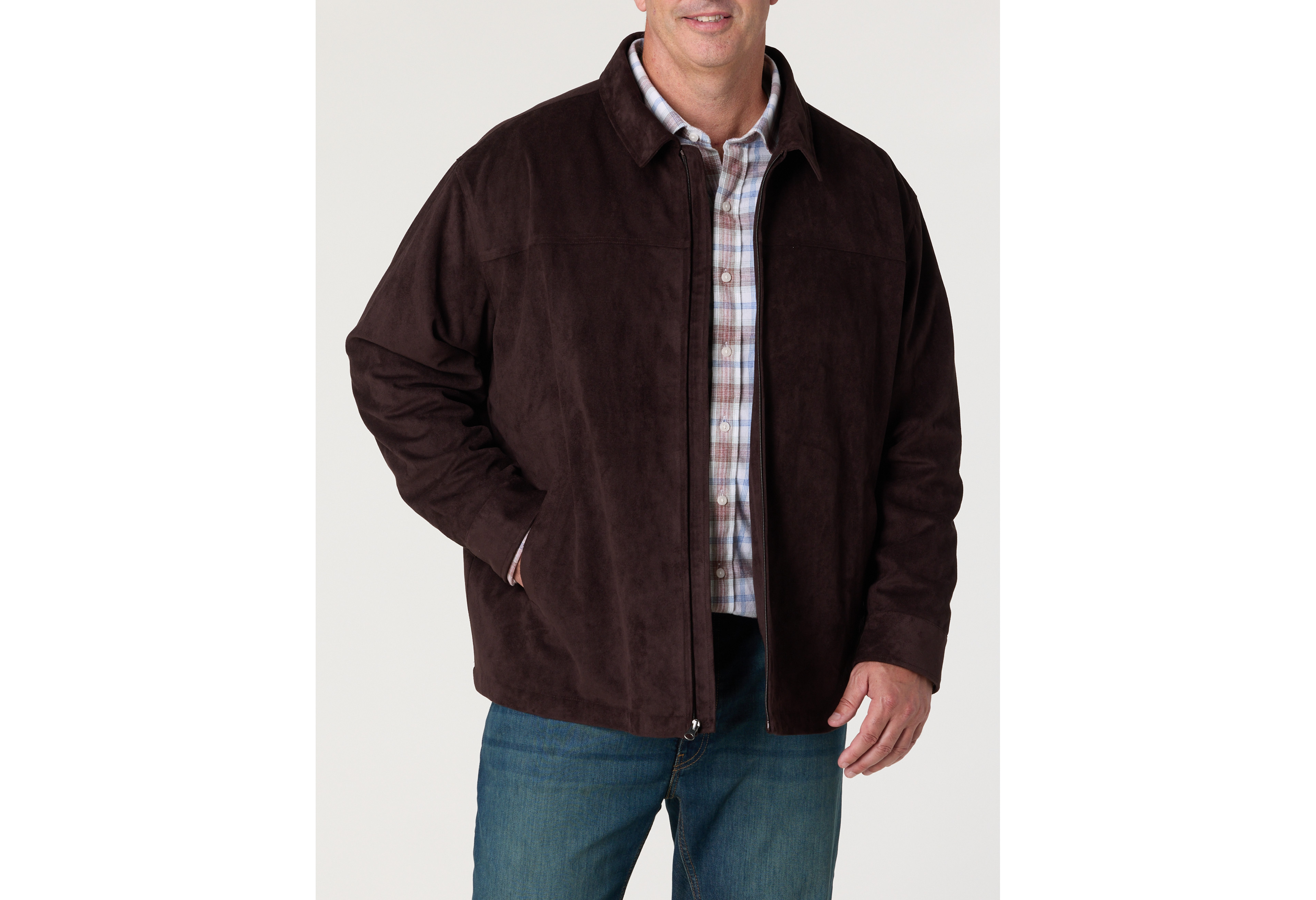 Faux Suede Jacket