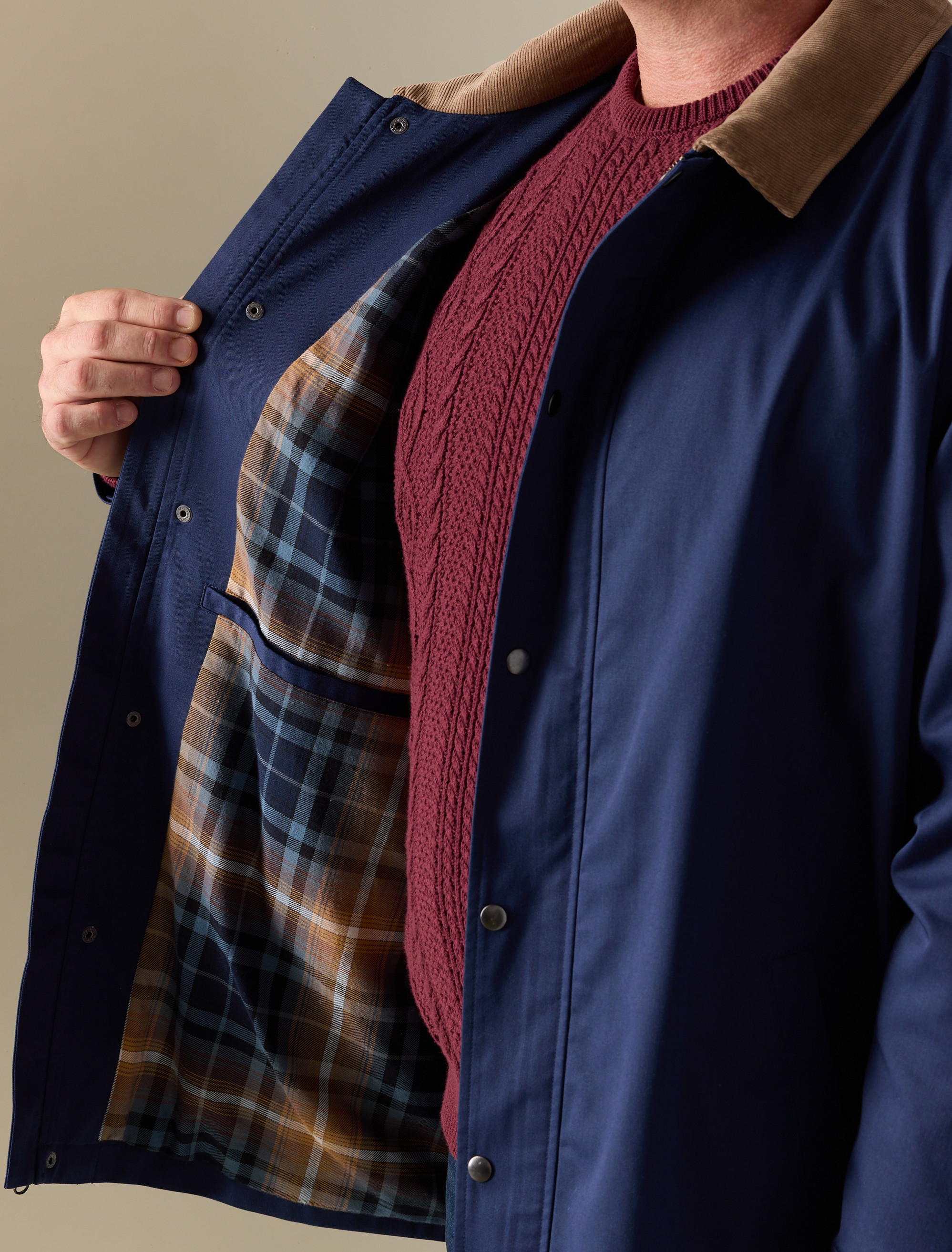 Corduroy Collar Barn Coat