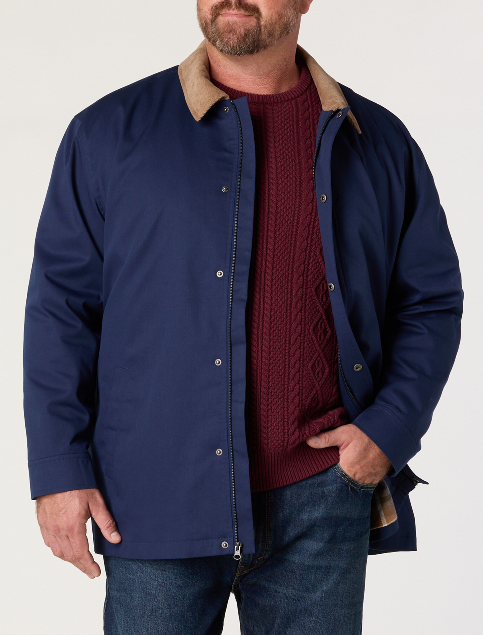 Corduroy Collar Barn Coat