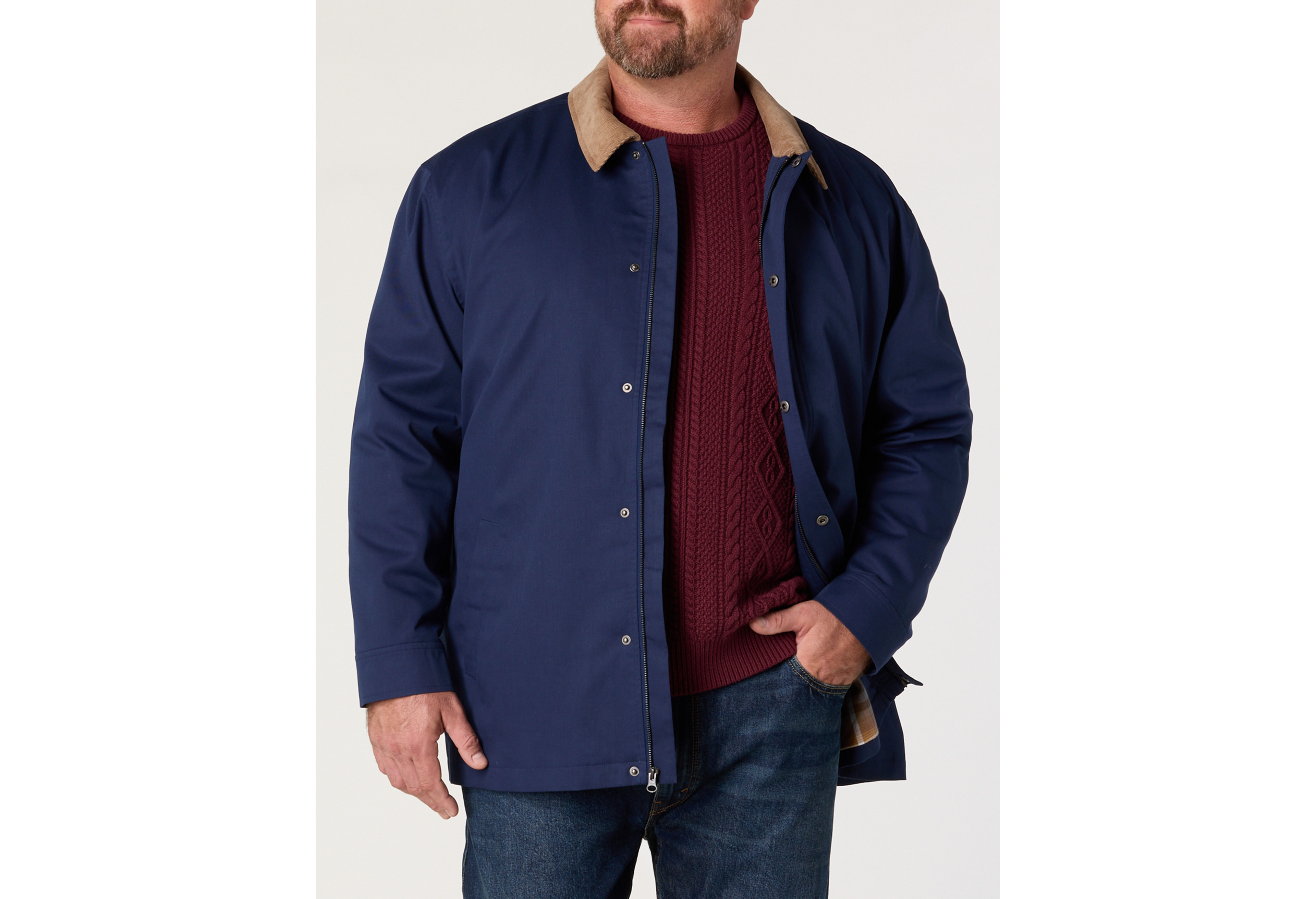 Corduroy Collar Barn Coat