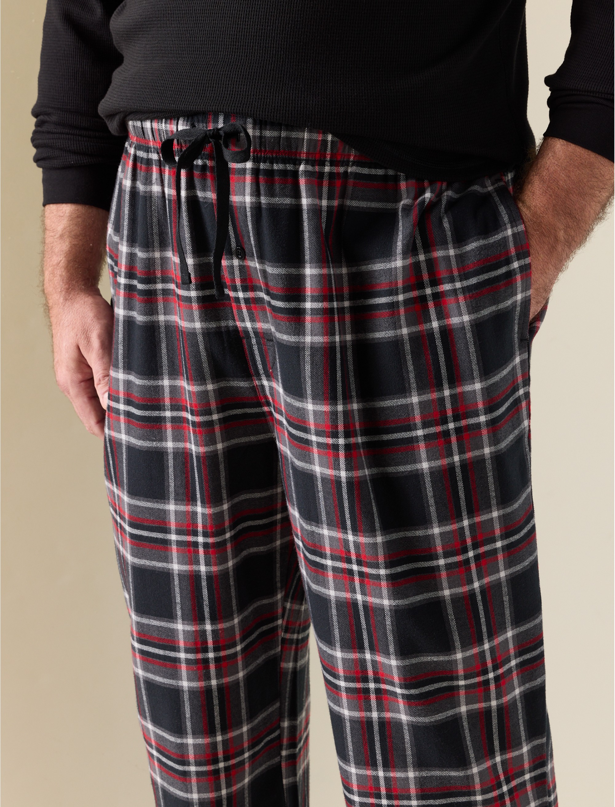 Plaid Flannel Lounge Pants - thumbnail 3