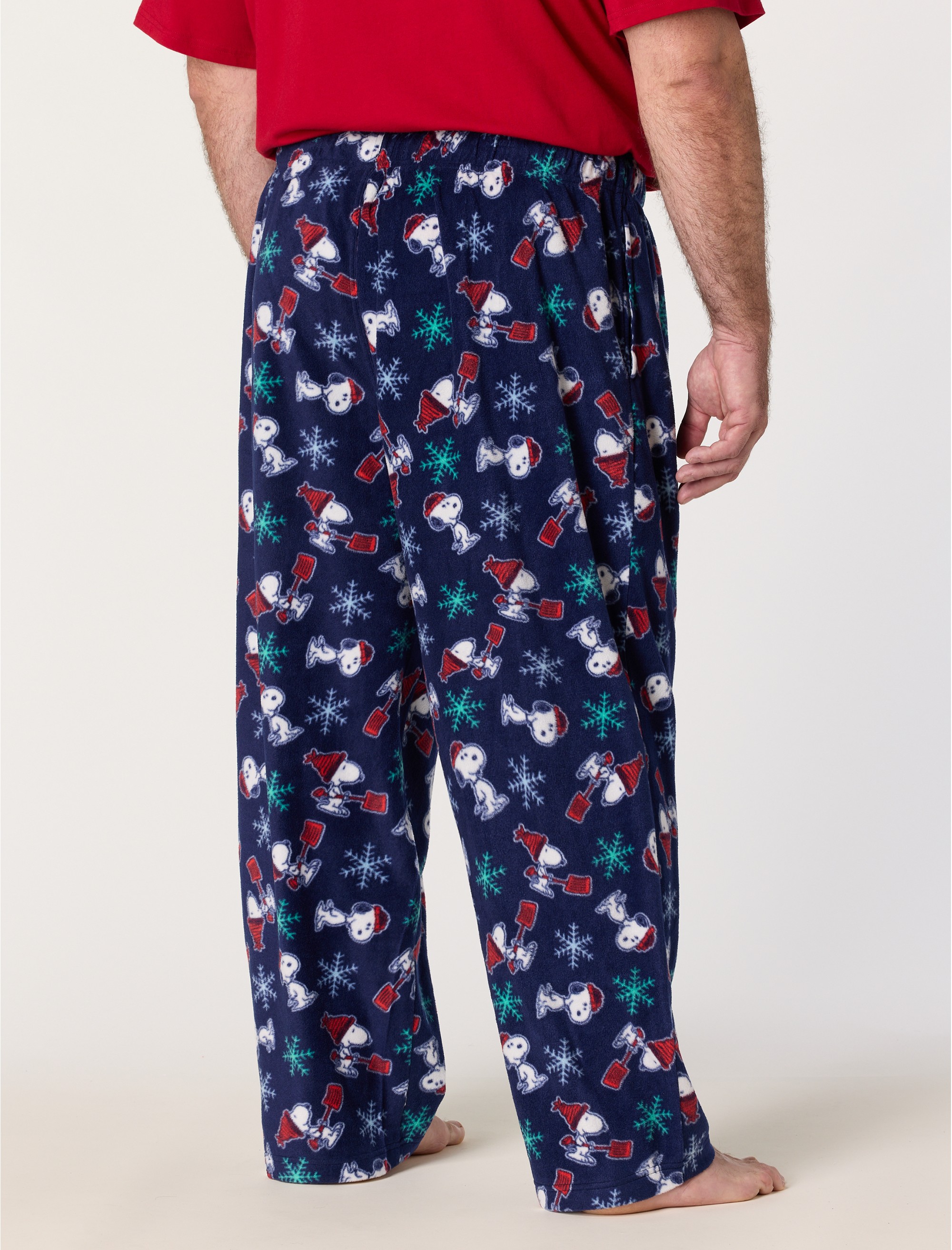 Snoopy Let It Snow Fleece Lounge Pants - thumbnail 2
