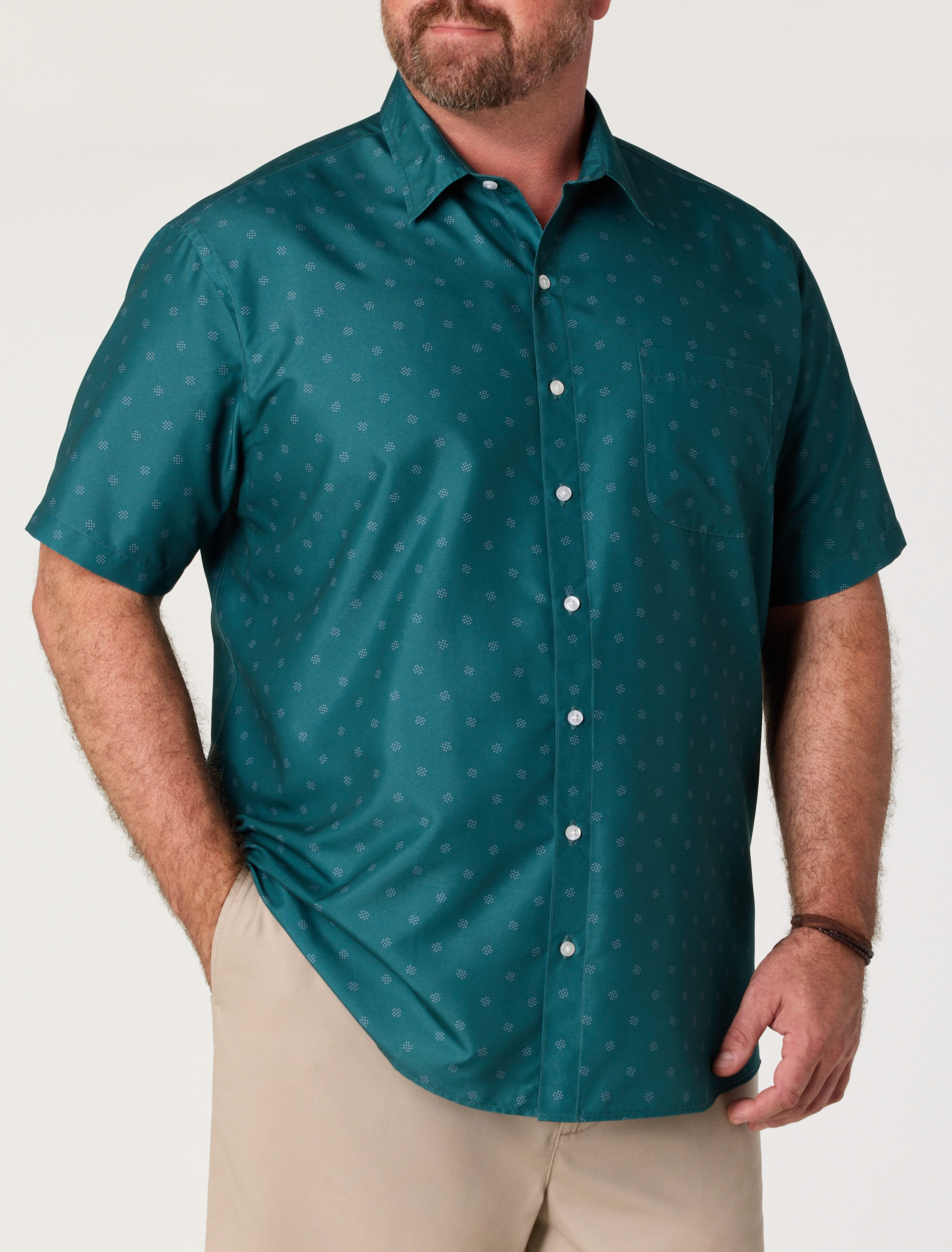 Multi Dot Microfiber Sport Shirt